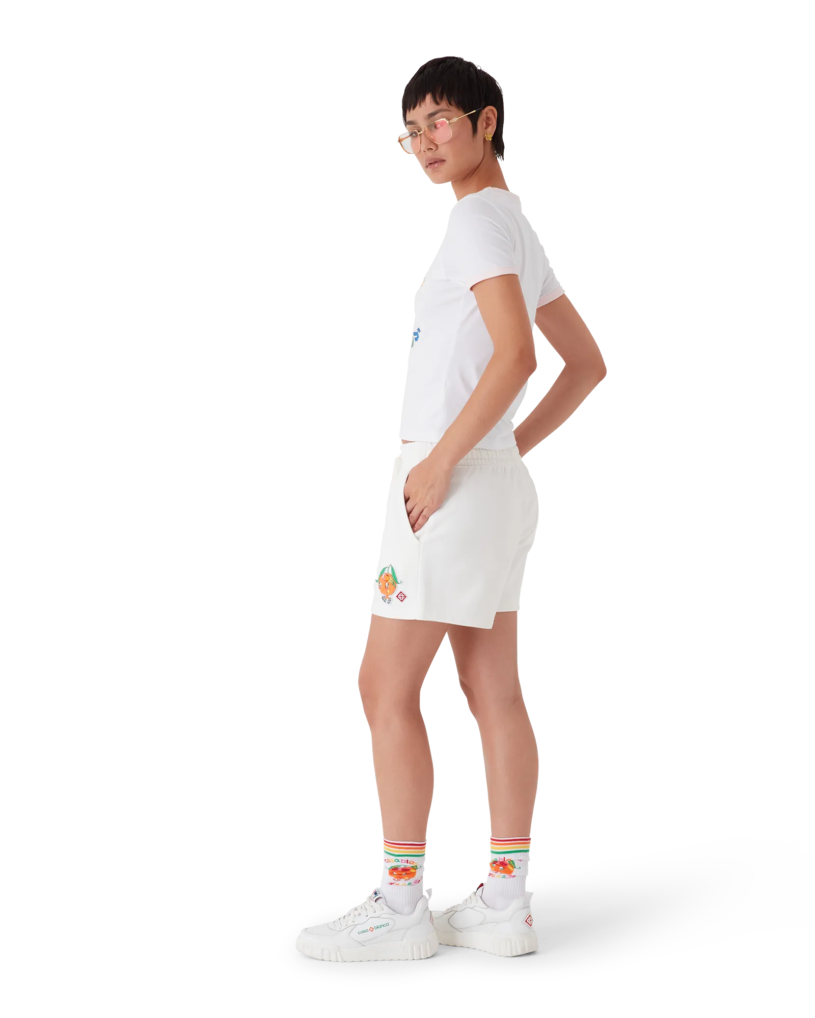 Orange Mascot Sweatshorts | Casablanca Paris | Image 3