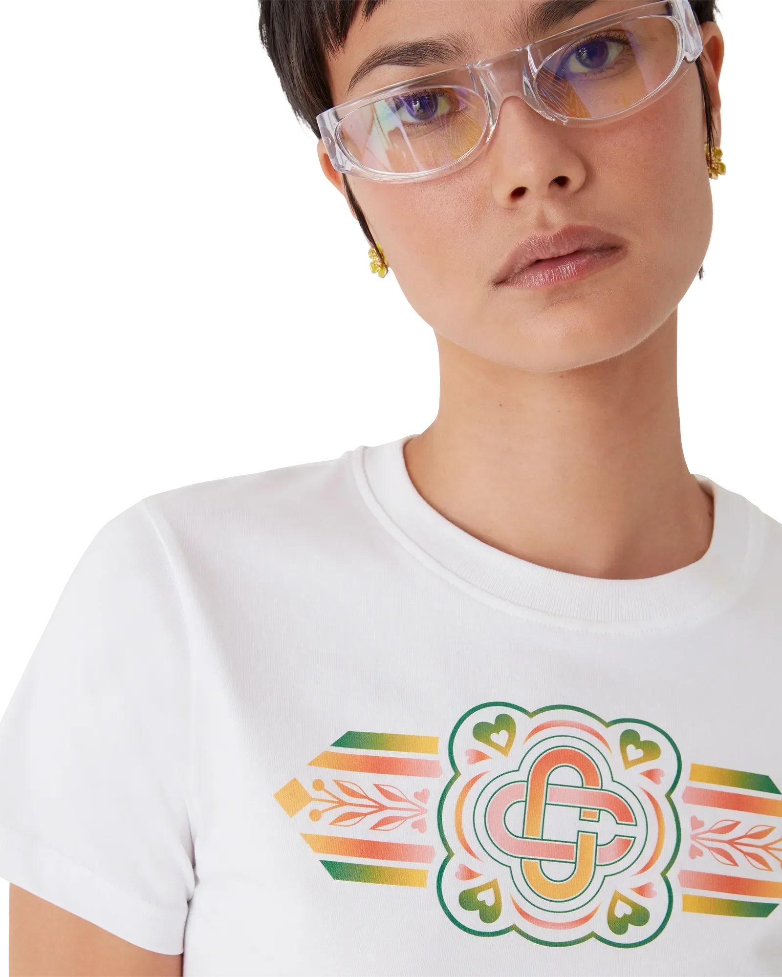 Unity Is Power Cropped Baby Short Sleeve T-Shirt | Casablanca Paris | Image 5