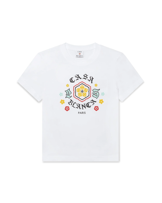 Emblem Fitted Short Sleeve T-Shirt | Casablanca Paris | Image 1
