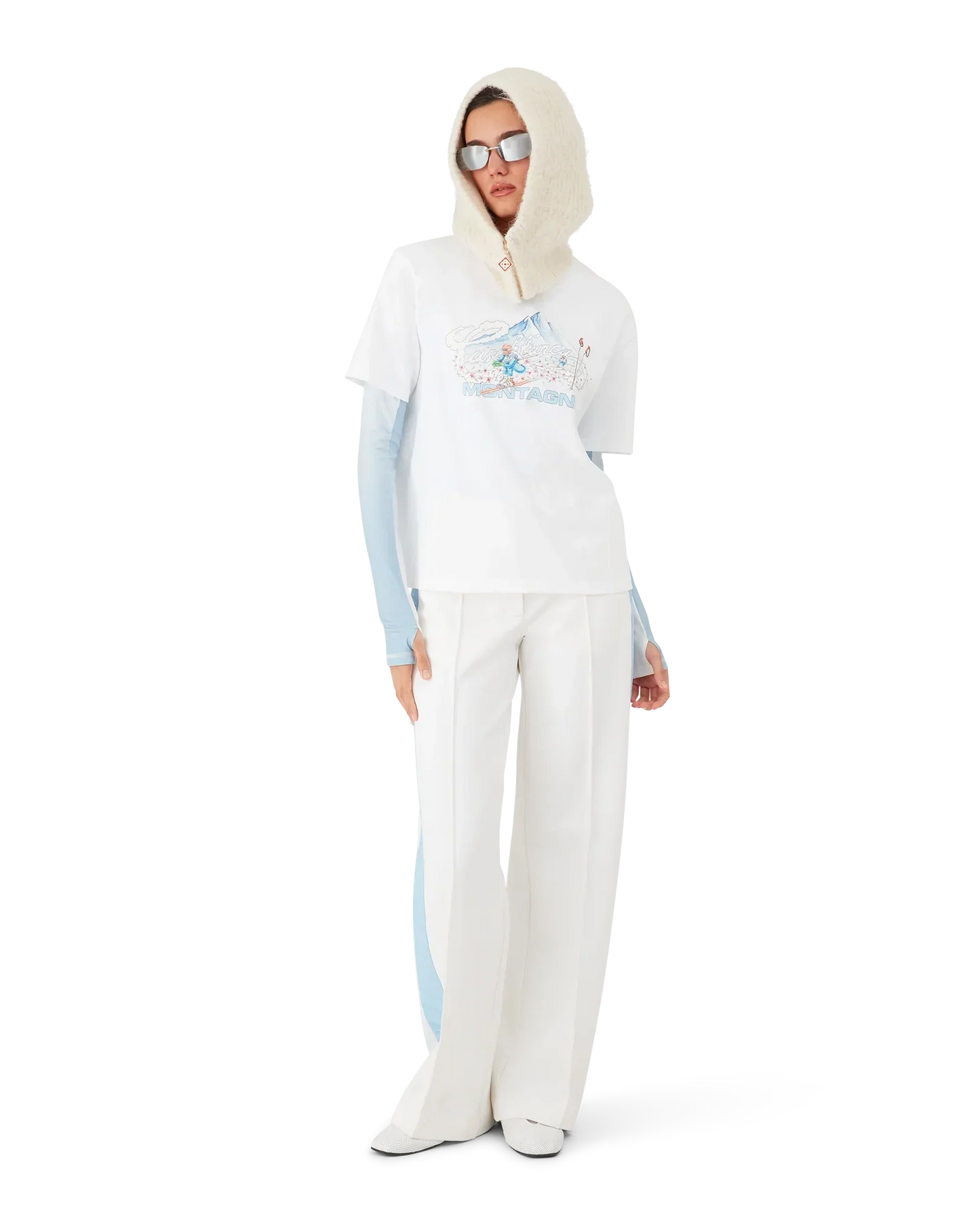 Ski Short Sleeve T-Shirt | Casablanca Paris | Image 2