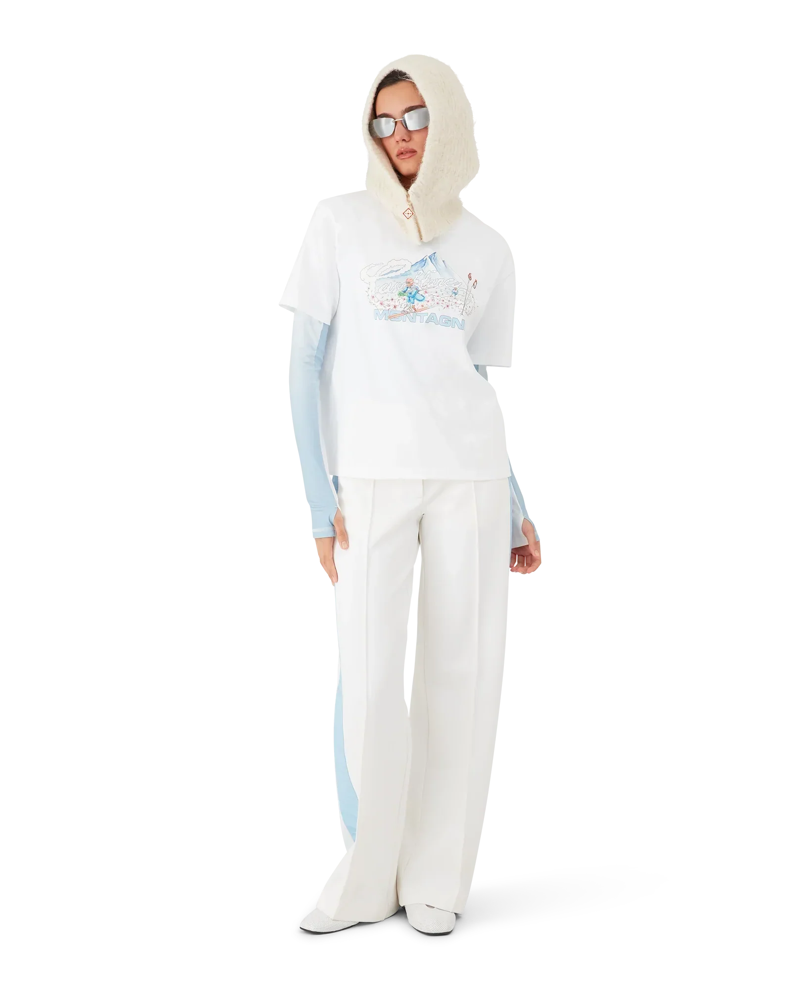 Ski Short Sleeve T-Shirt | Casablanca Paris | Image 2