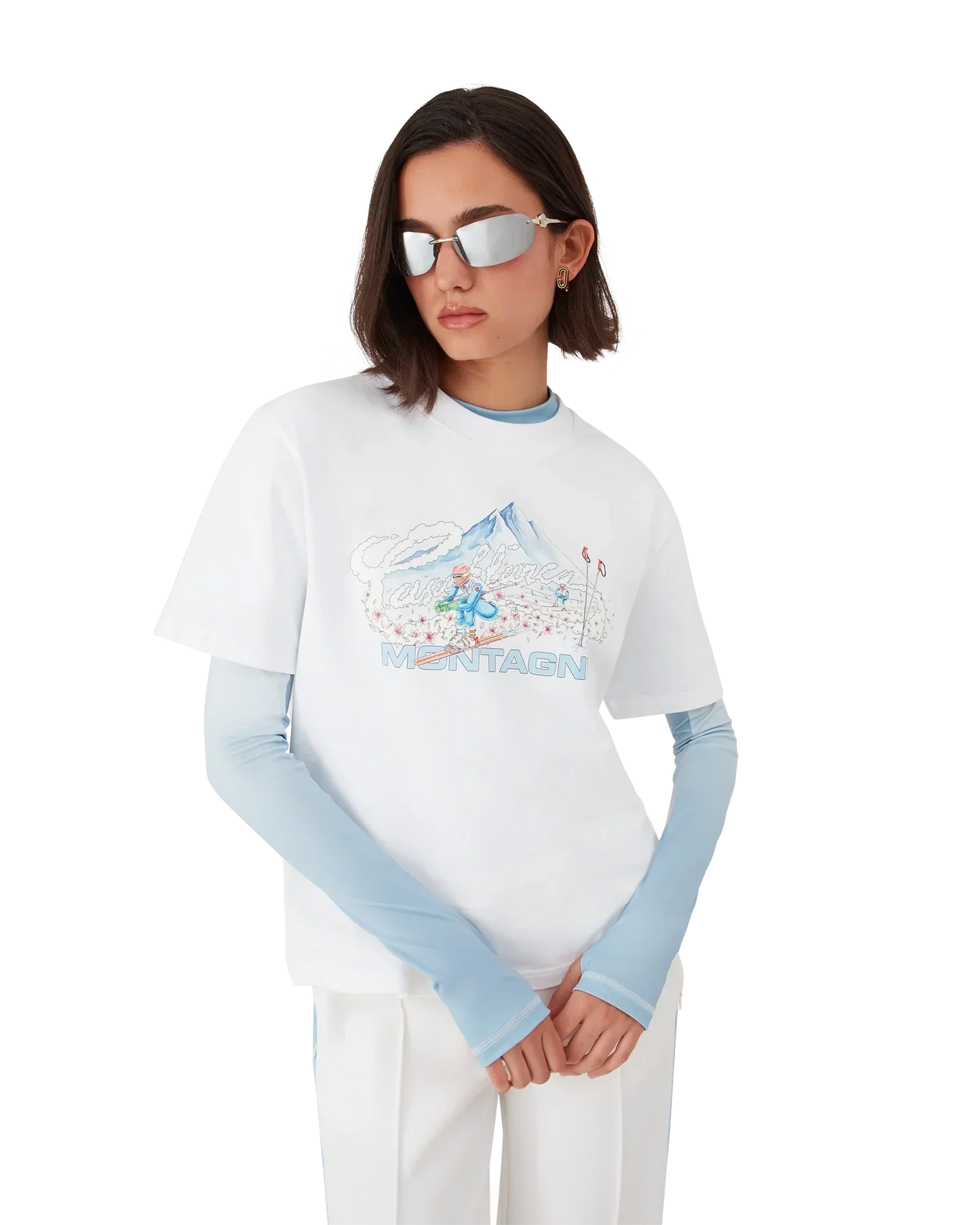 Ski Short Sleeve T-Shirt | Casablanca Paris | Image 4