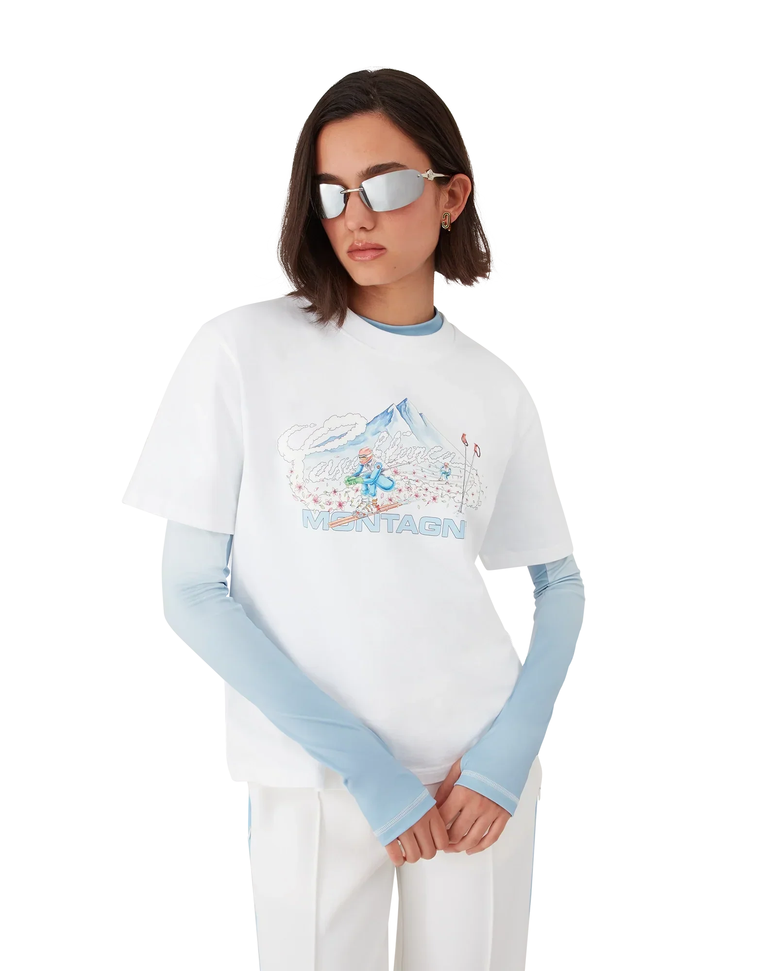 Ski Short Sleeve T-Shirt | Casablanca Paris | Image 4