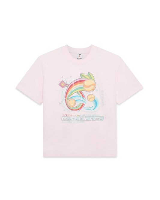 Manga Tennis Ball Short Sleeve T-Shirt | Casablanca Paris | Image 1