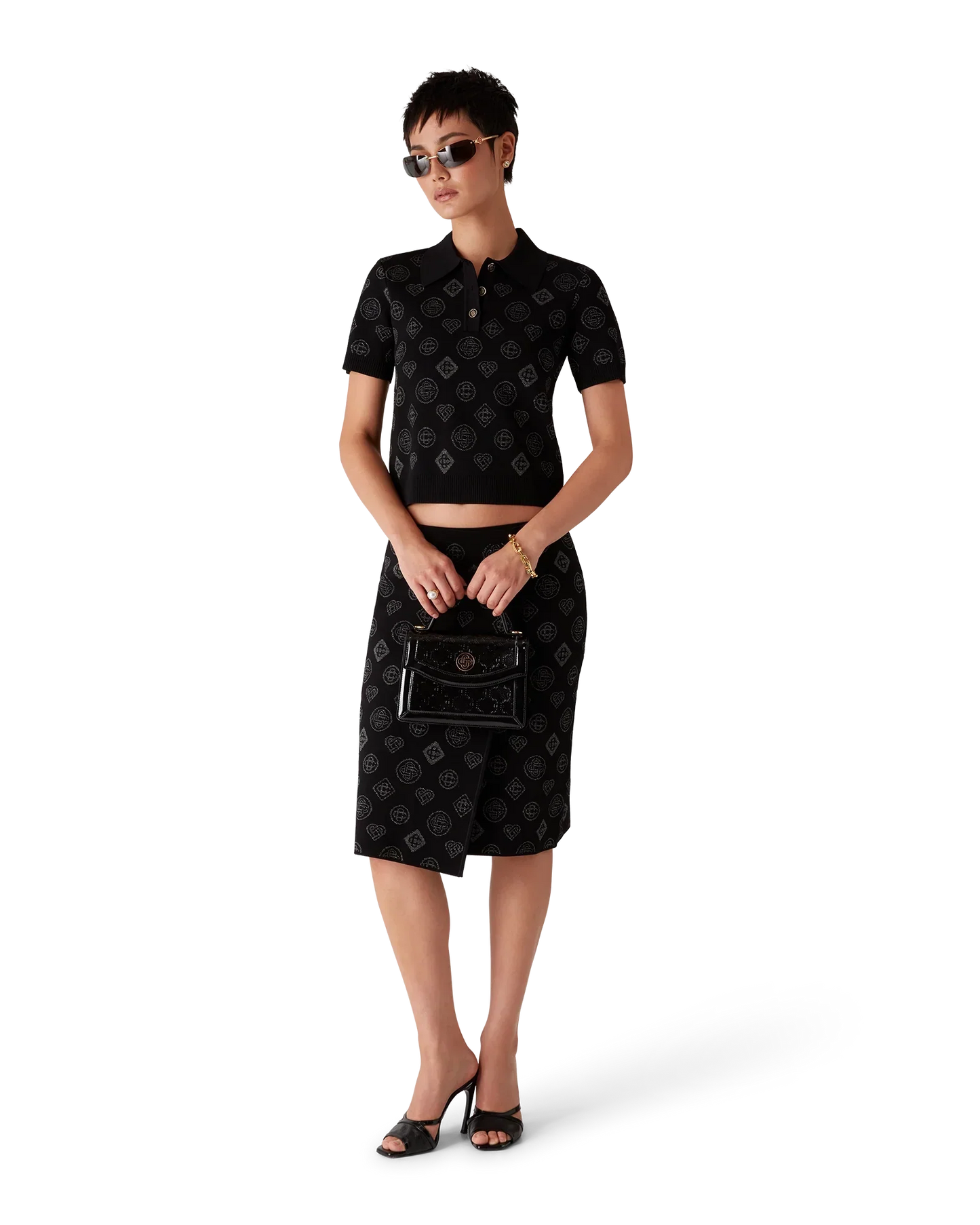 Monogram Jacquard Polo | Casablanca Paris | Image 2