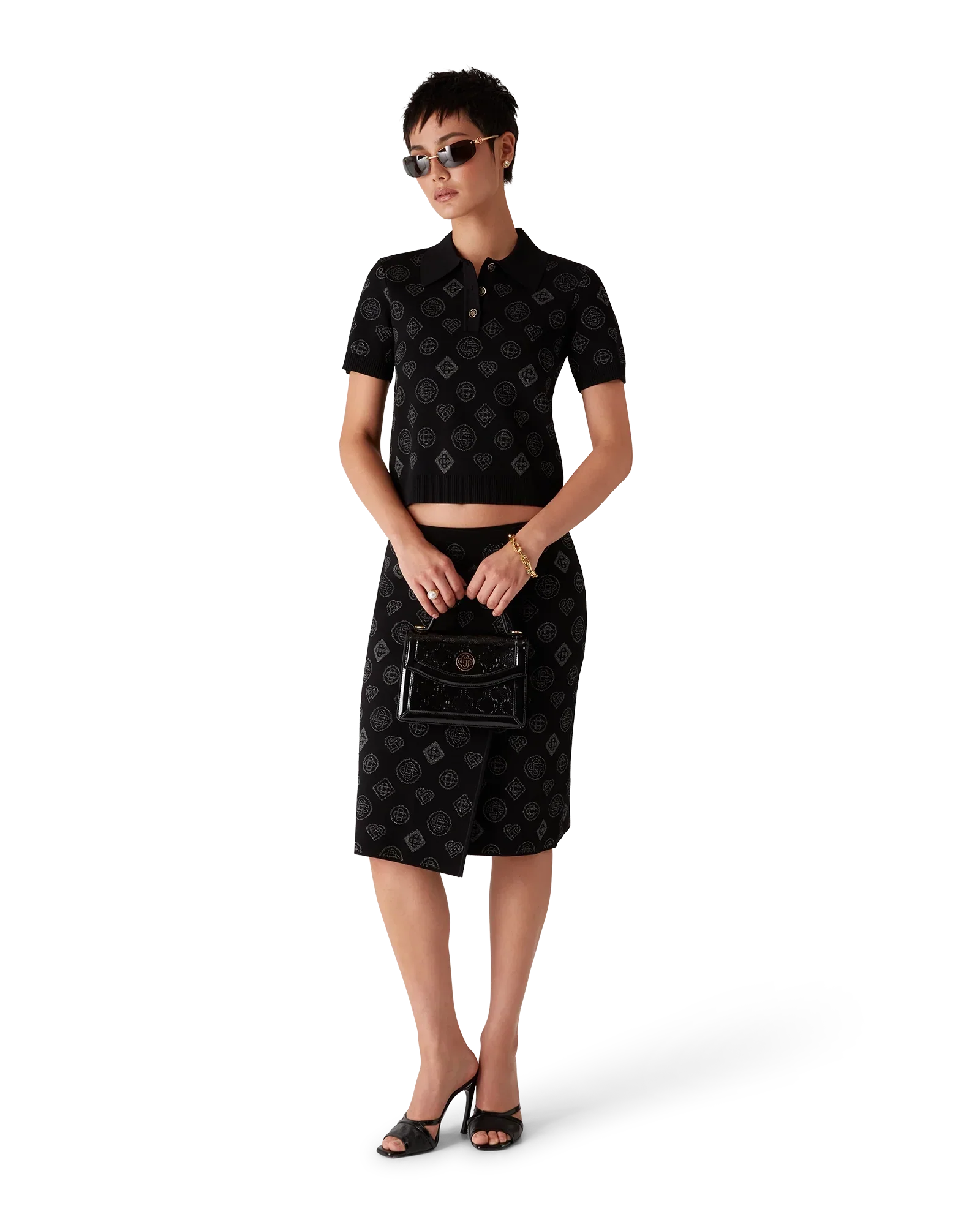 Monogram Jacquard Polo | Casablanca Paris | Image 2