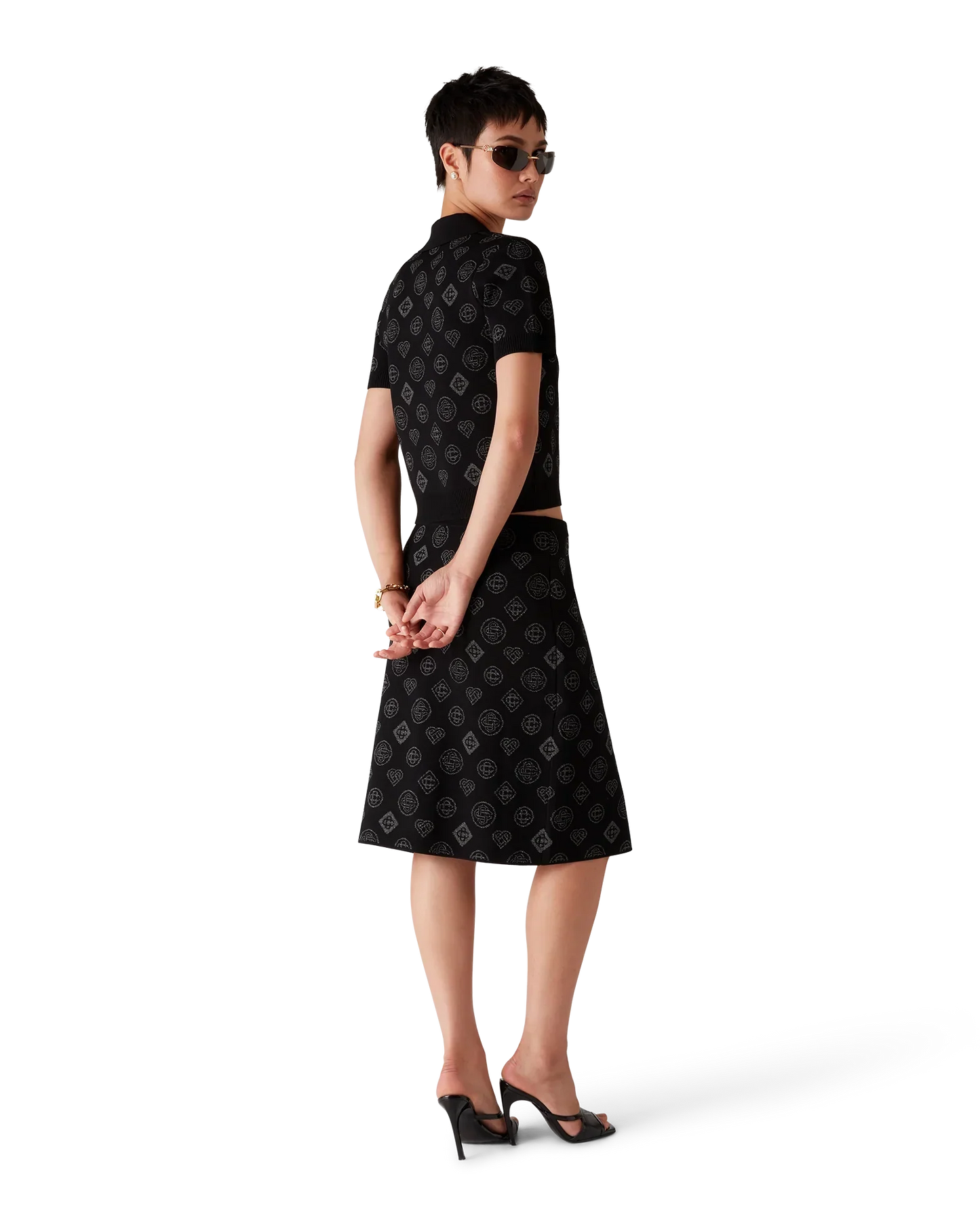 Monogram Jacquard Polo | Casablanca Paris | Image 3