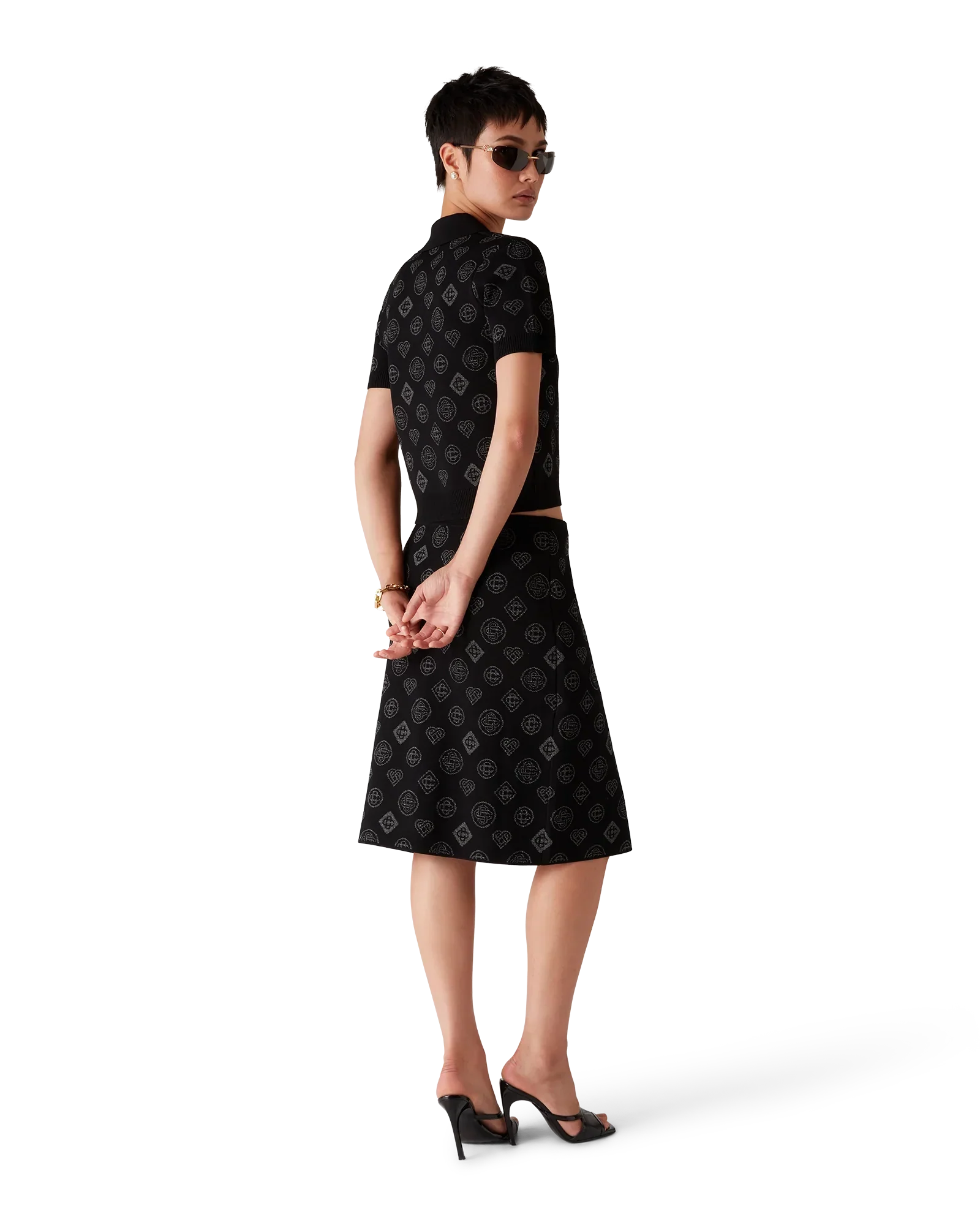 Monogram Jacquard Polo | Casablanca Paris | Image 3