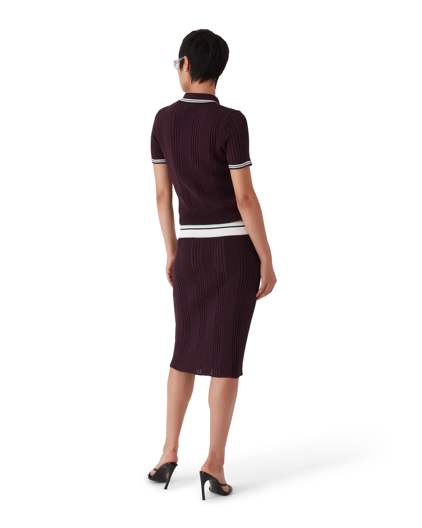 Cotton Knit Short Sleeve Polo | Casablanca Paris | Image 3