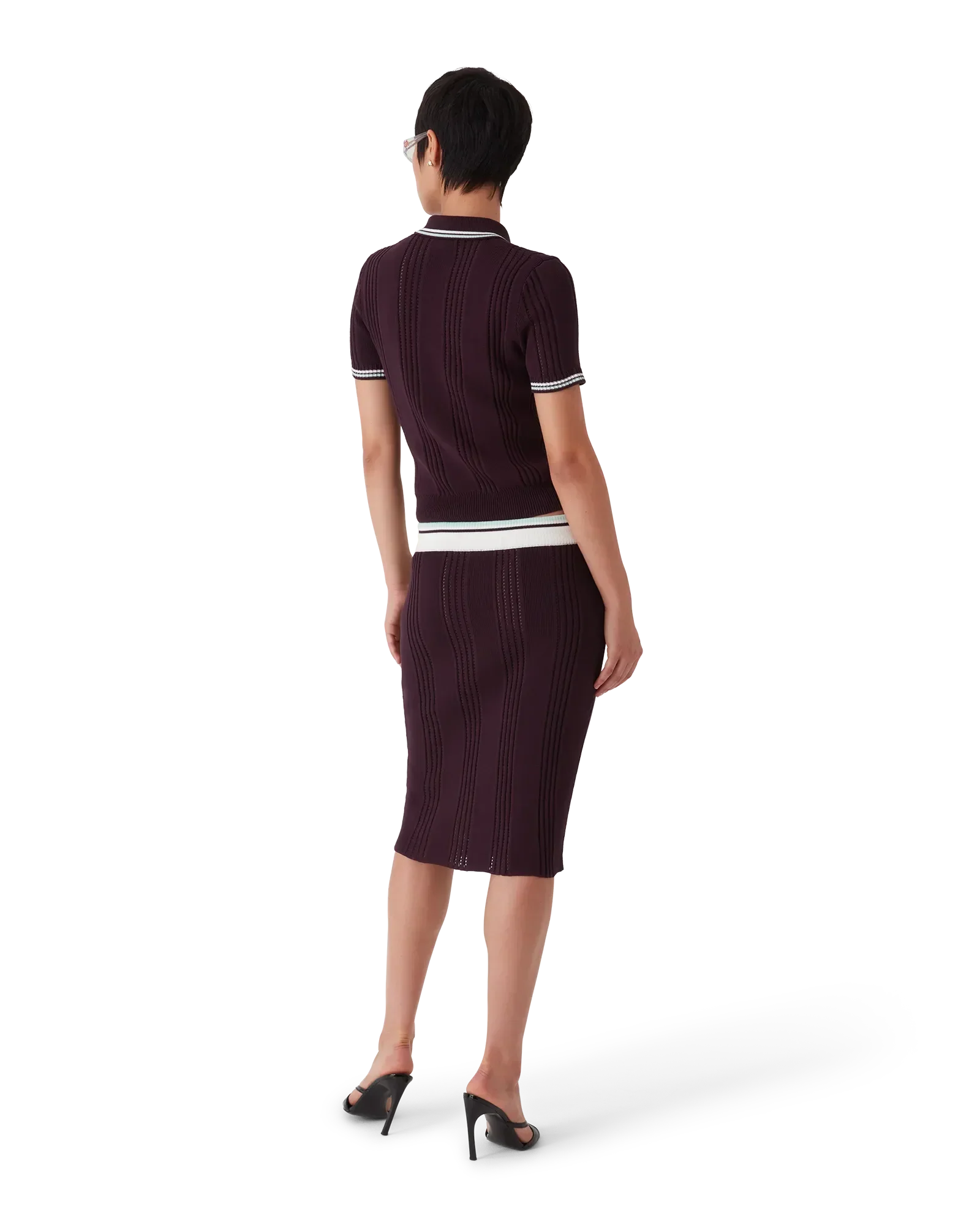 Cotton Knit Short Sleeve Polo | Casablanca Paris | Image 3