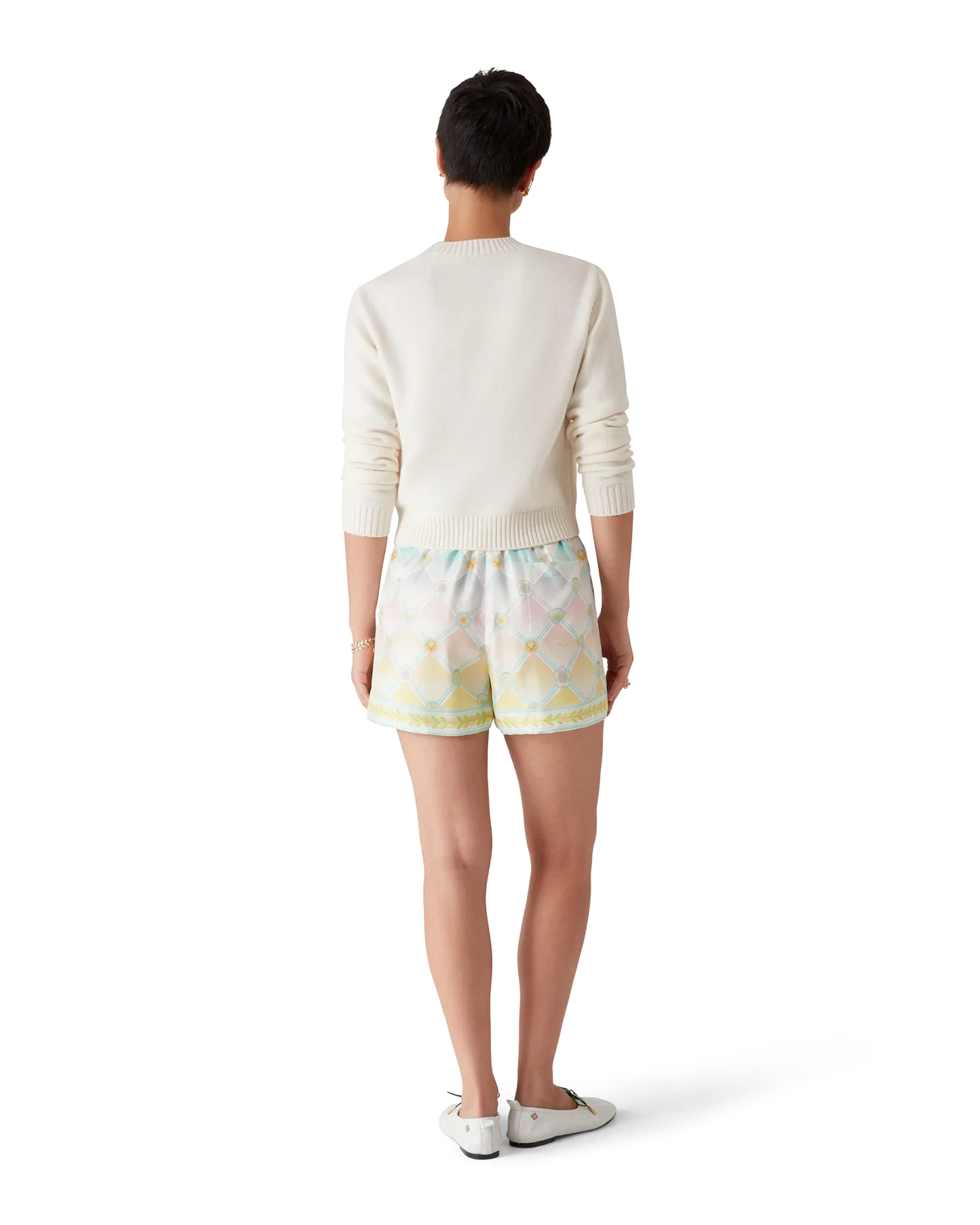 Candy Icons Silk Twill Shorts | Casablanca Paris | Image 3