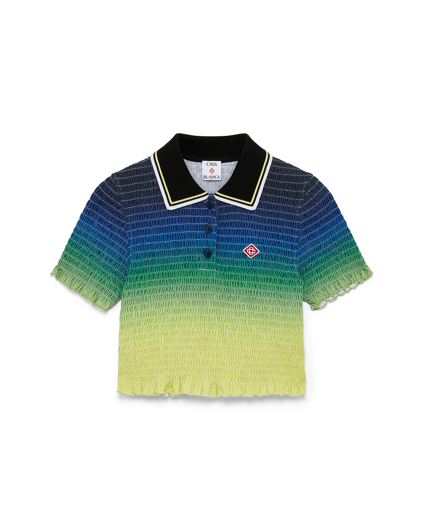 Gradient Short Sleeve Polo Shirt | Casablanca Paris | Image 1