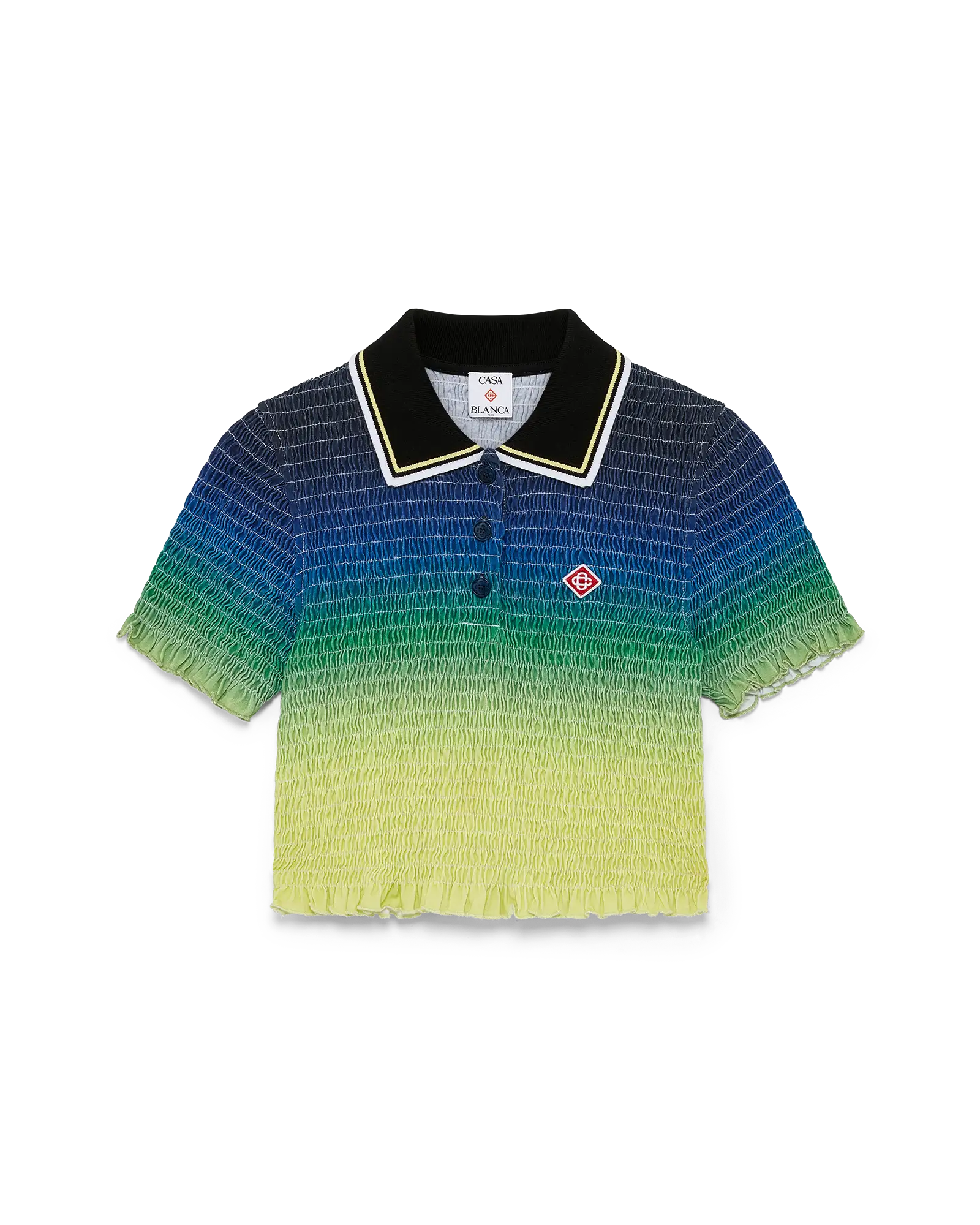 Gradient Short Sleeve Polo Shirt | Casablanca Paris | Image 1