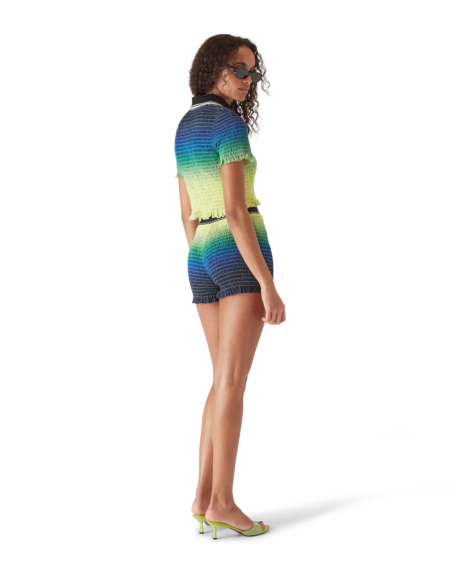 Gradient Short Sleeve Polo Shirt | Casablanca Paris | Image 3