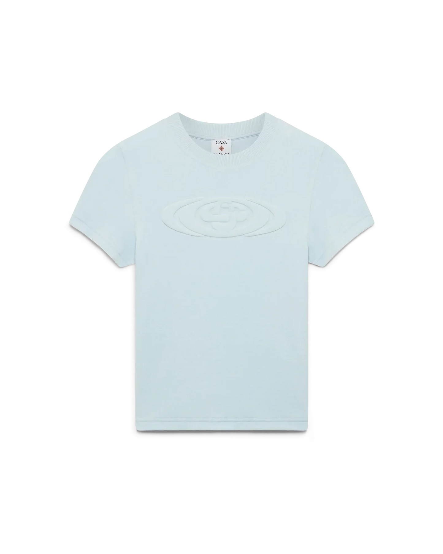 Womens Velour Short Sleeve T-Shirt | Casablanca Paris | Image 1