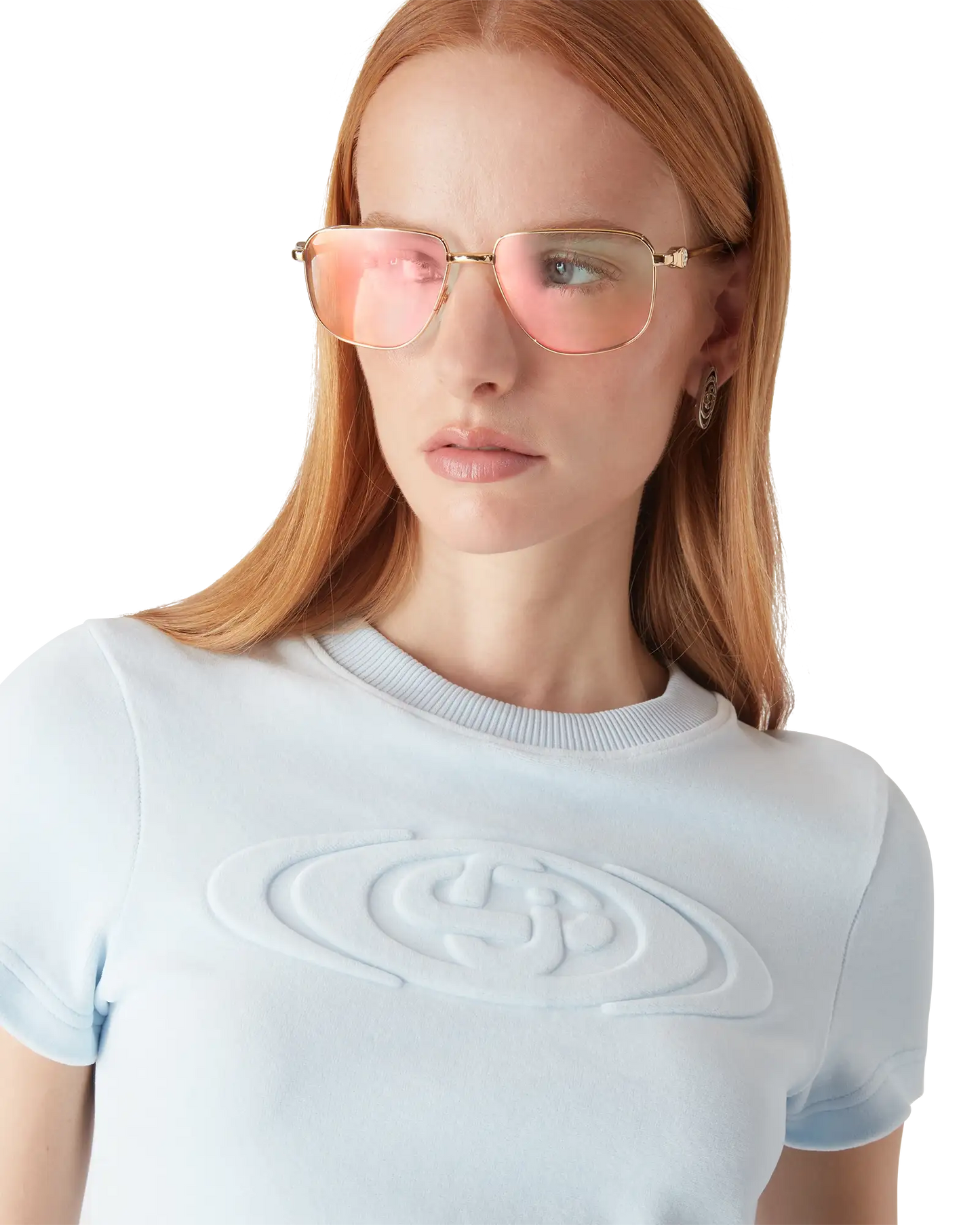 Womens Velour Short Sleeve T-Shirt | Casablanca Paris | Image 5