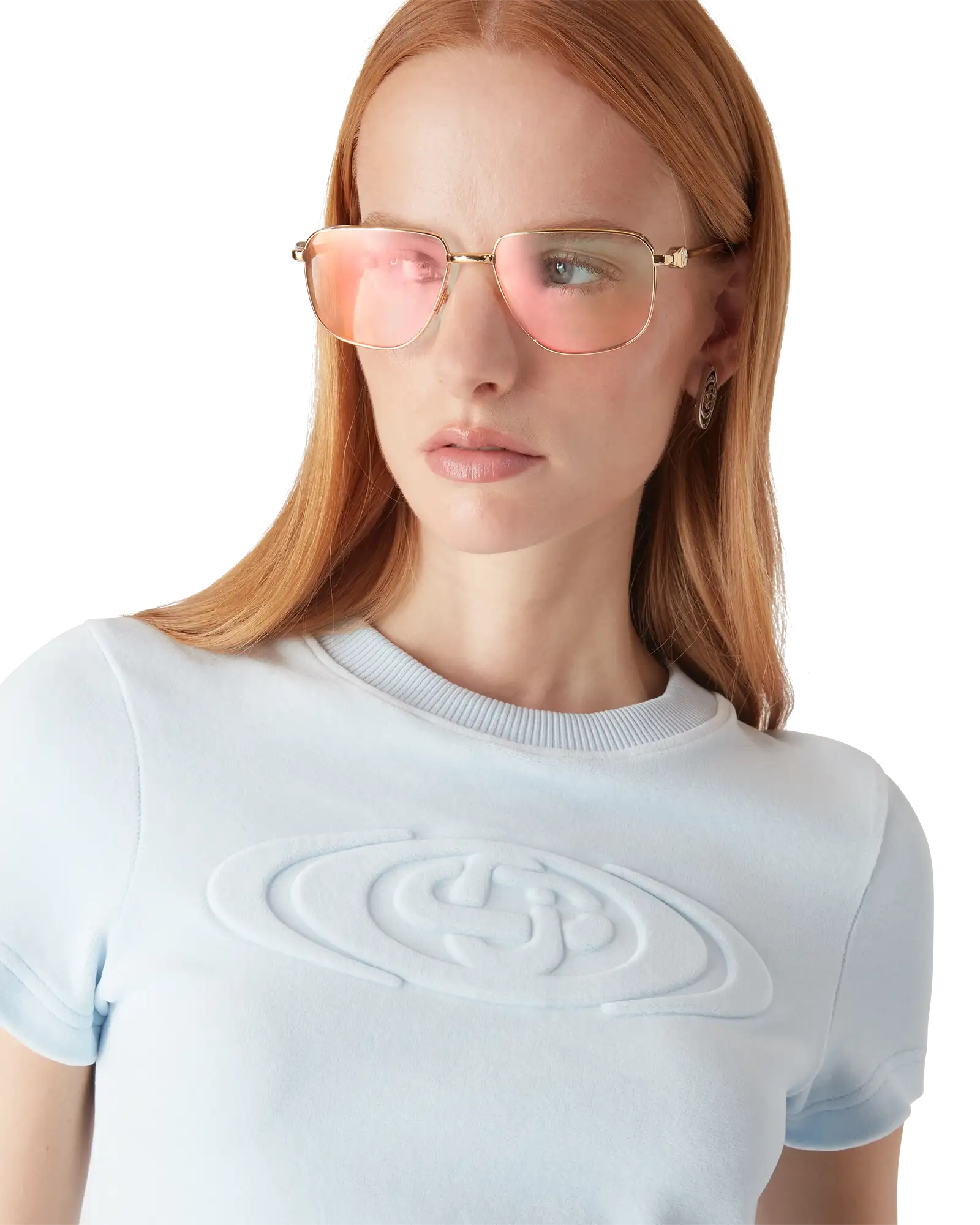 Womens Velour Short Sleeve T-Shirt | Casablanca Paris | Image 5