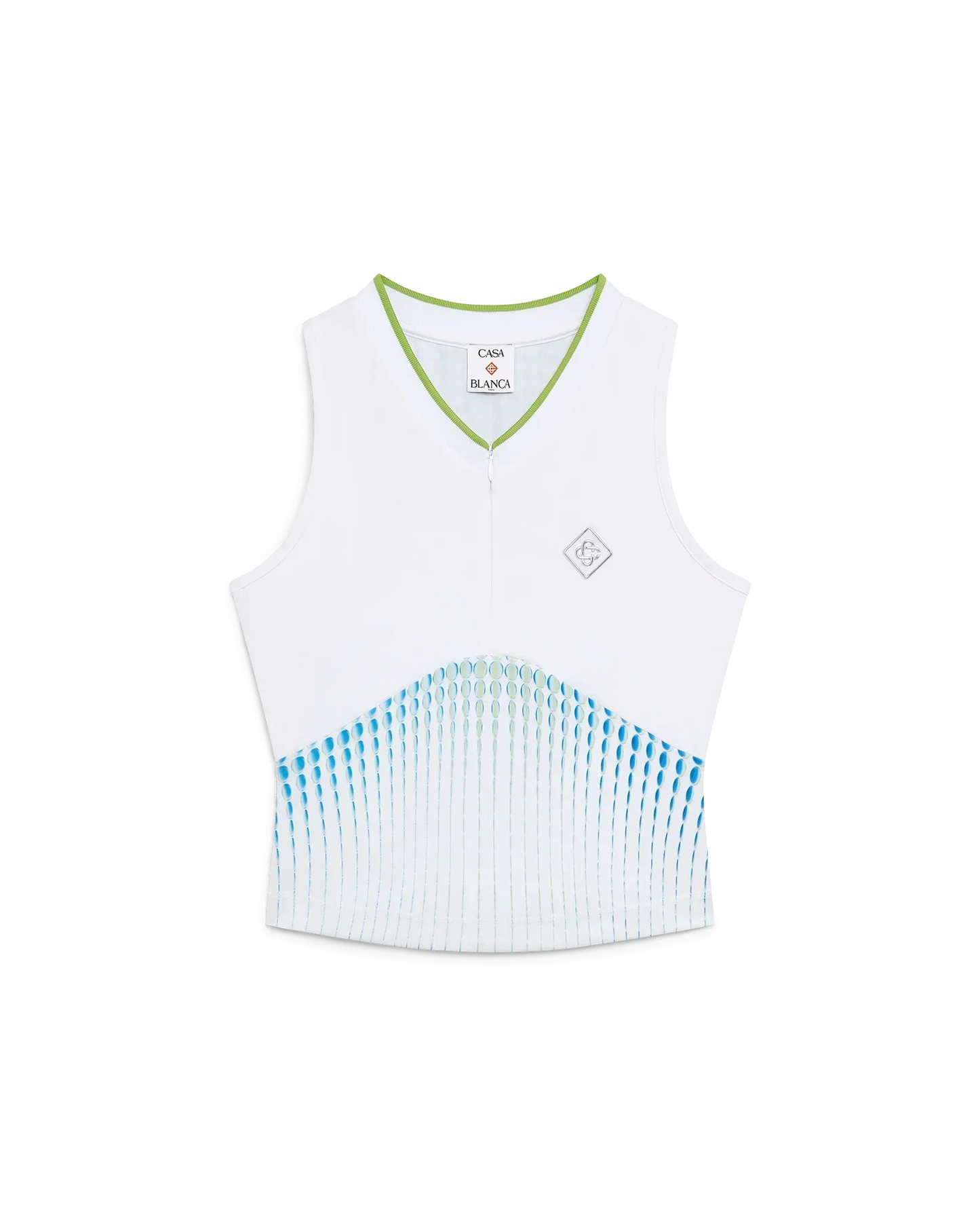 Tennis Printed Racer Top | Casablanca Paris | Image 1