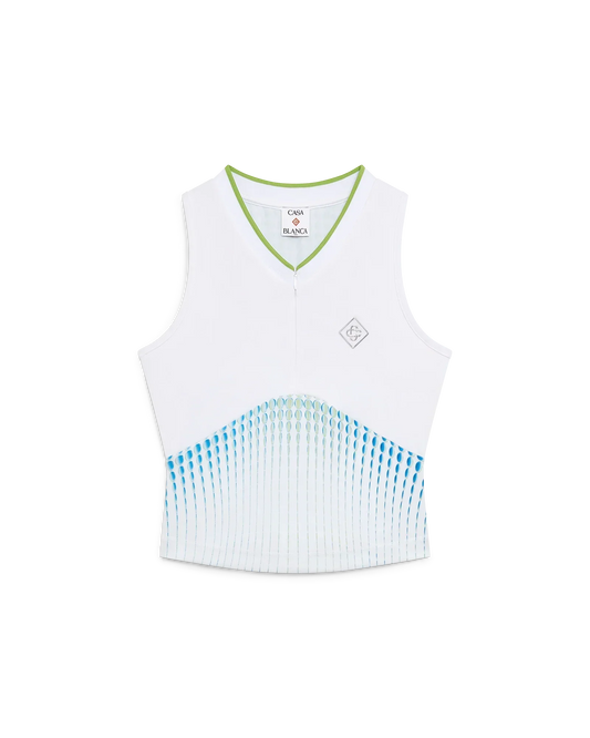 Tennis Printed Racer Top | Casablanca Paris | Image 1