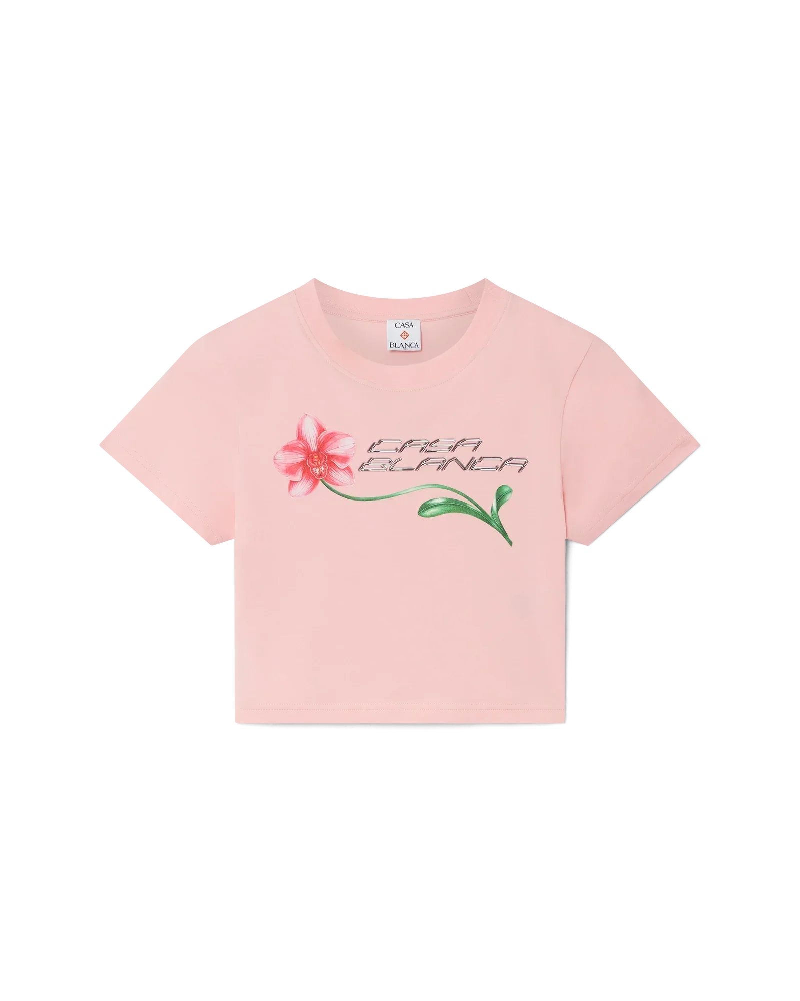 Orchid Logo Cropped Baby Tee | Casablanca Paris | Image 1