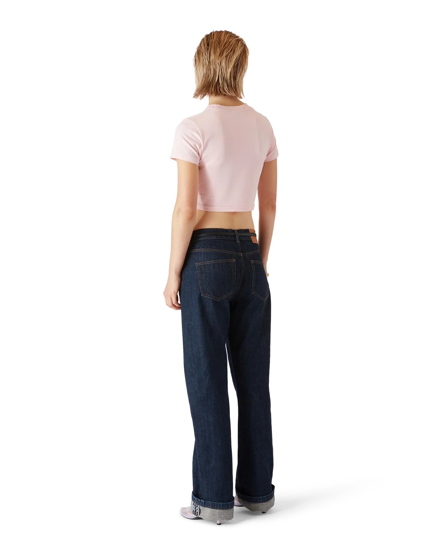 Orchid Logo Cropped Baby Tee | Casablanca Paris | Image 3