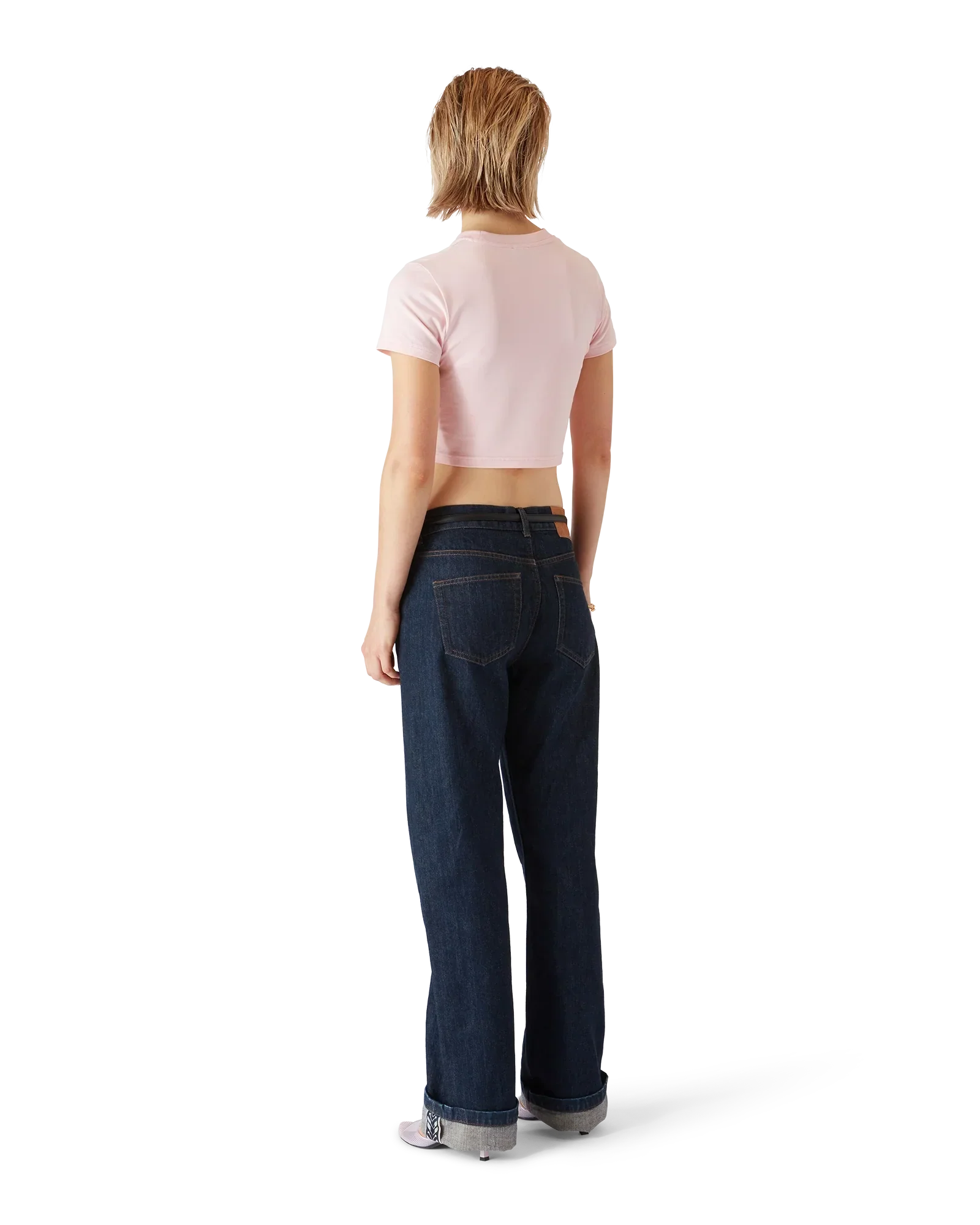 Orchid Logo Cropped Baby Tee | Casablanca Paris | Image 3