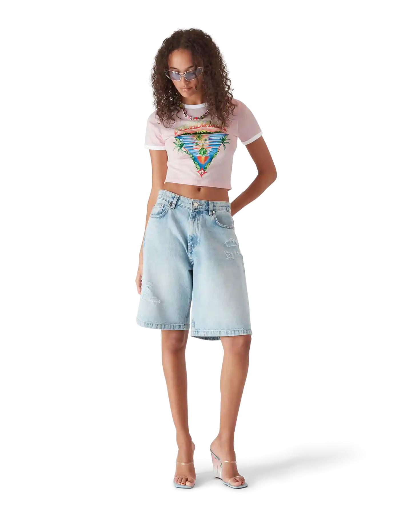Innocence Triangle Short Sleeve T-Shirt | Casablanca Paris | Image 2