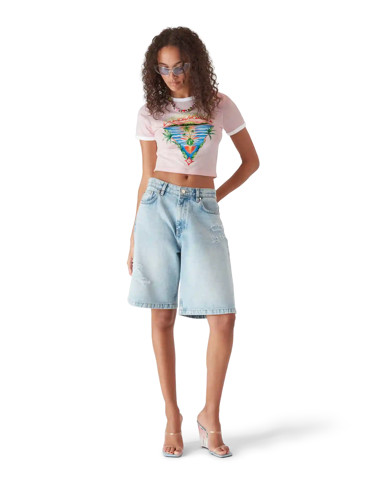 Innocence Triangle Short Sleeve T-Shirt | Casablanca Paris | Image 2