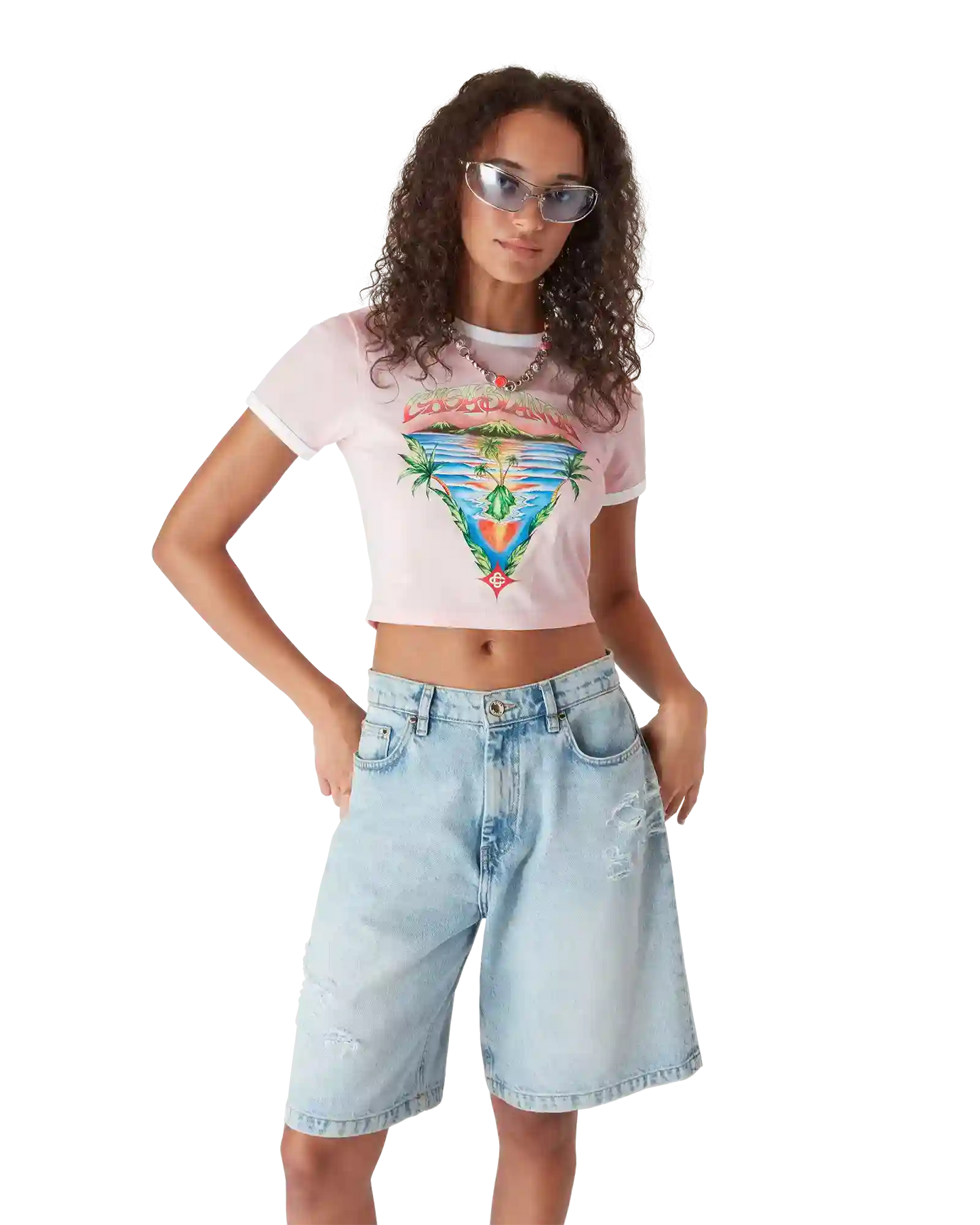 Innocence Triangle Short Sleeve T-Shirt | Casablanca Paris | Image 4