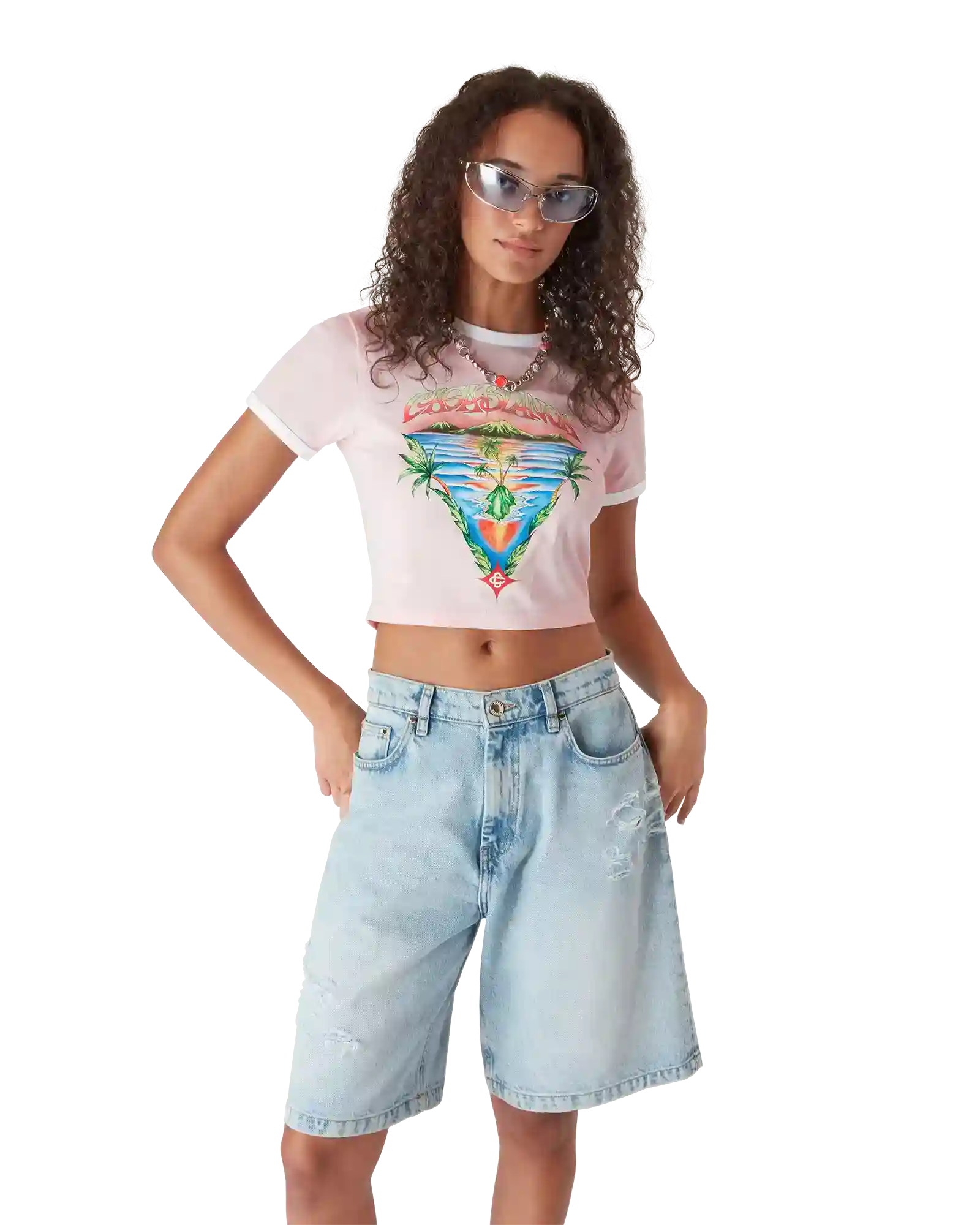 Innocence Triangle Short Sleeve T-Shirt | Casablanca Paris | Image 4