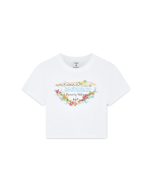 Los Angeles Store Cropped Baby Tee | Casablanca Paris | Image 1