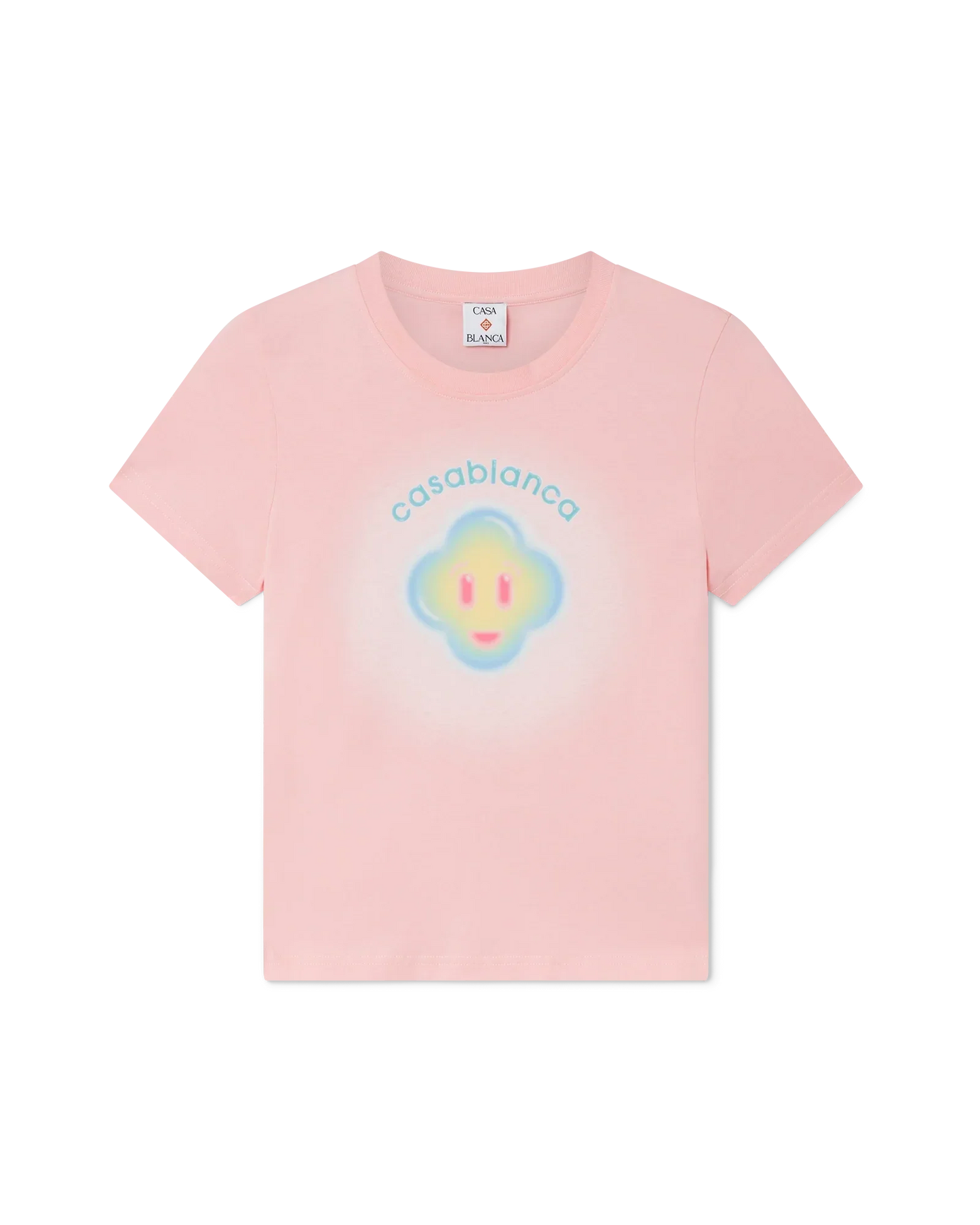 Airbrush Smiley Fitted Short Sleeve T-Shirt | Casablanca Paris | Image 1