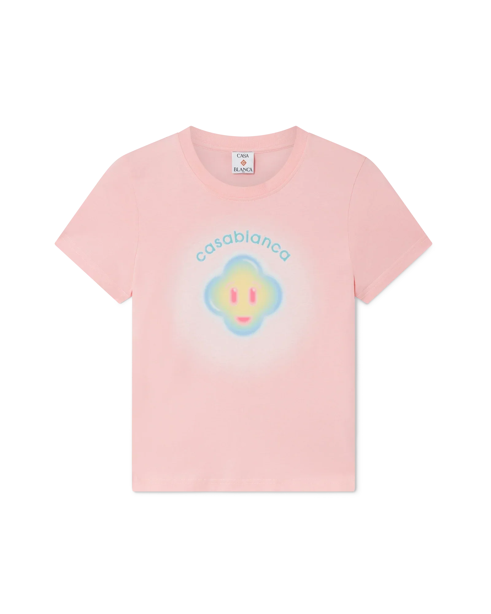 Airbrush Smiley Fitted Short Sleeve T-Shirt | Casablanca Paris | Image 1