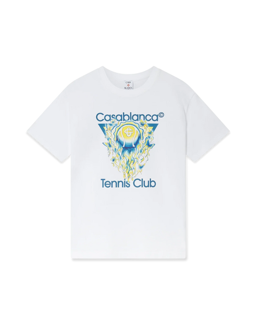 Tennis Club Icon Short Sleeve T-Shirt | Casablanca Paris | Image 1