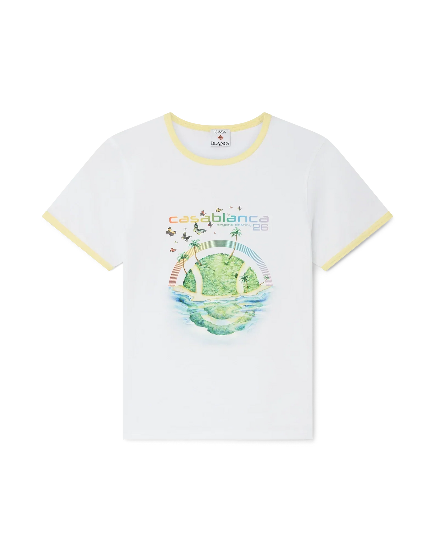 Beyond Destiny Longline Ringer Short Sleeve Tee | Casablanca Paris | Image 1