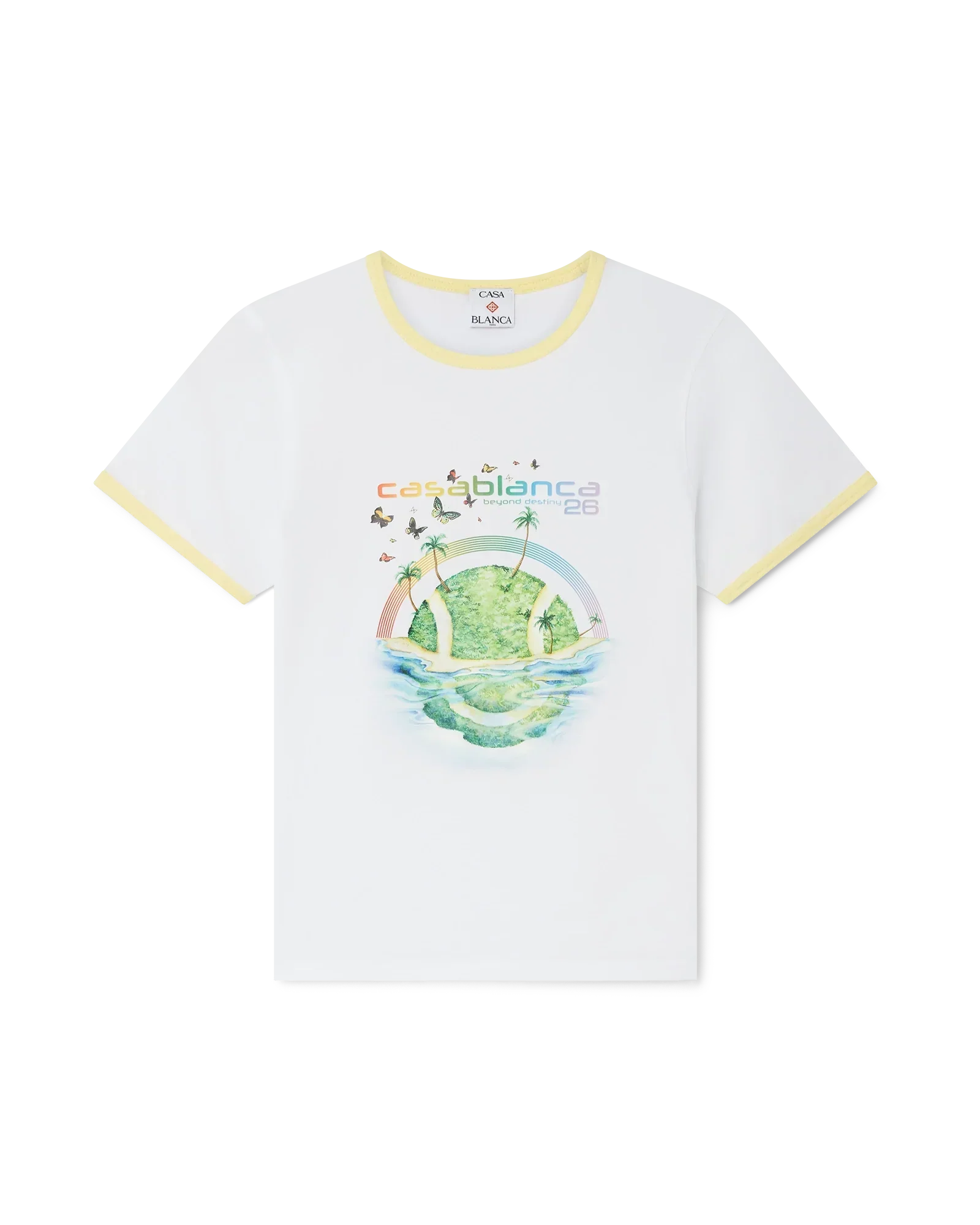 Beyond Destiny Longline Ringer Short Sleeve Tee | Casablanca Paris | Image 1