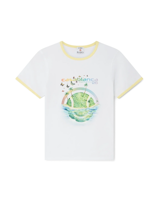 Beyond Destiny Longline Ringer Short Sleeve Tee | Casablanca Paris | Image 1