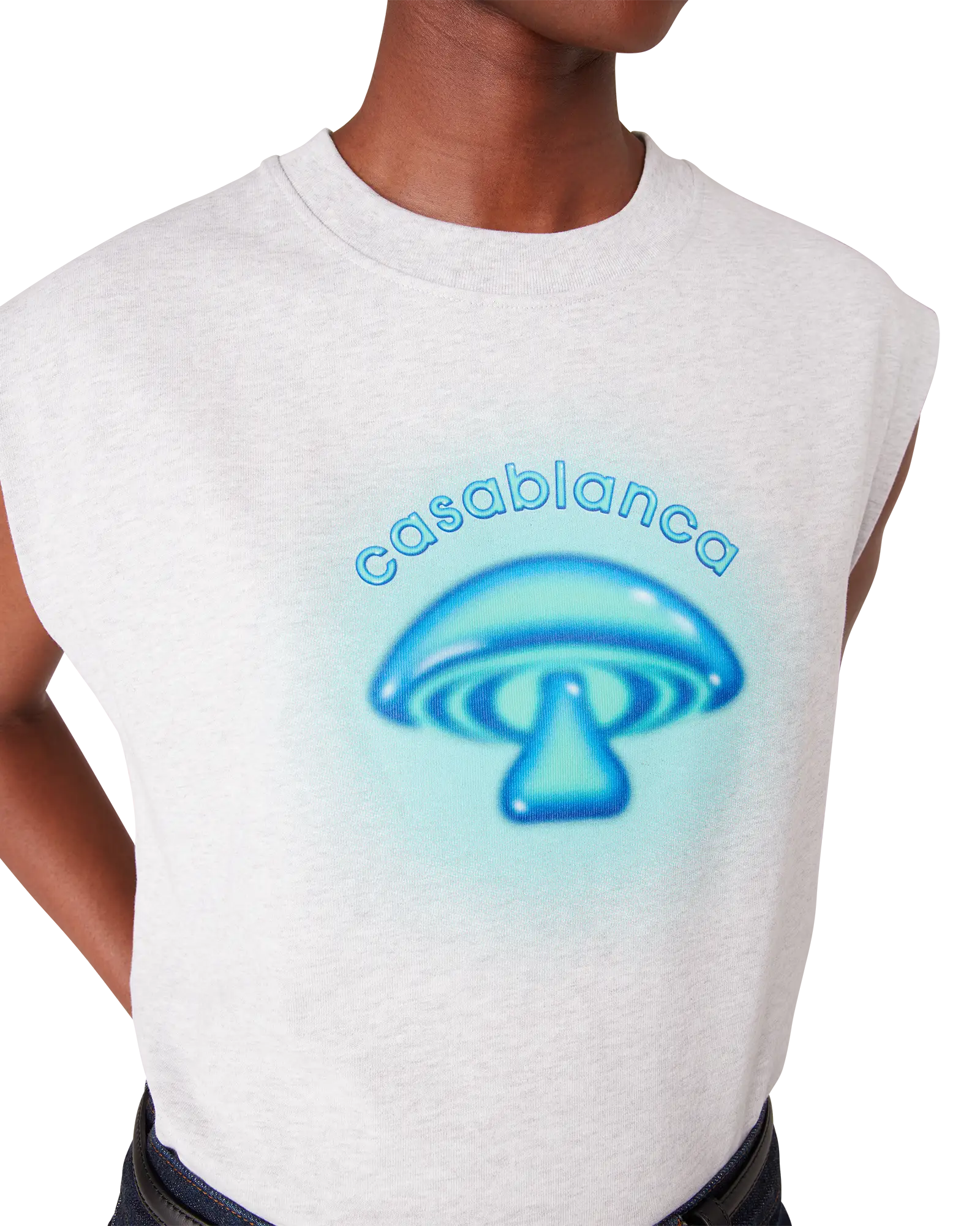 Airbrush Mushroom Sleeveless T-shirt | Casablanca Paris | Image 5