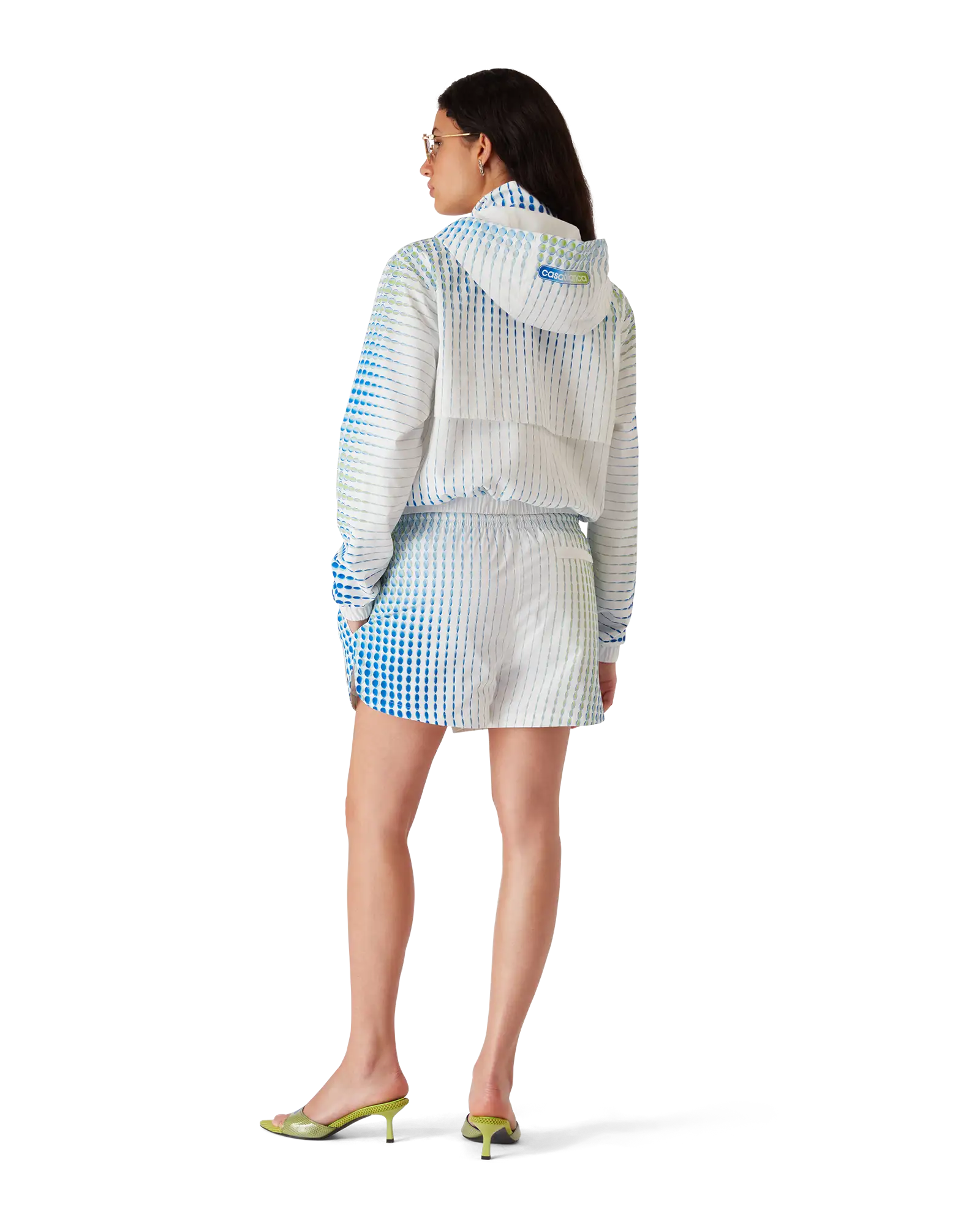 Printed Poly Taffeta Shorts | Casablanca Paris | Image 3