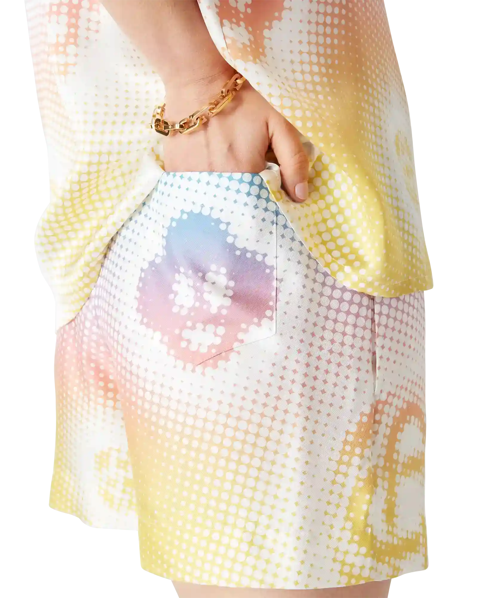 Halftone Logo Silk Shorts | Casablanca Paris | Image 5