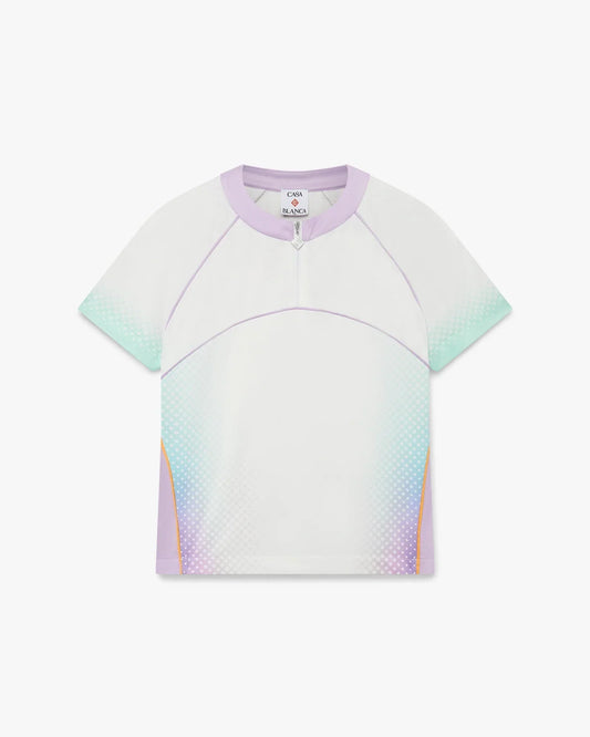 Glass Gradient Short Sleeve Football Mesh Shirt | Casablanca Paris | Image 1