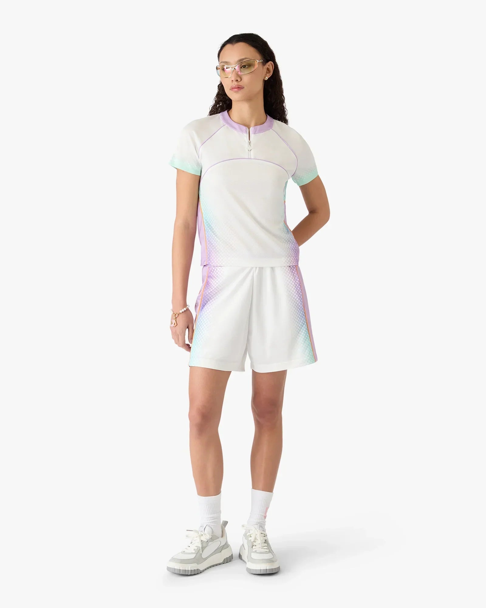Glass Gradient Football Mesh Shorts | Casablanca Paris | Image 2