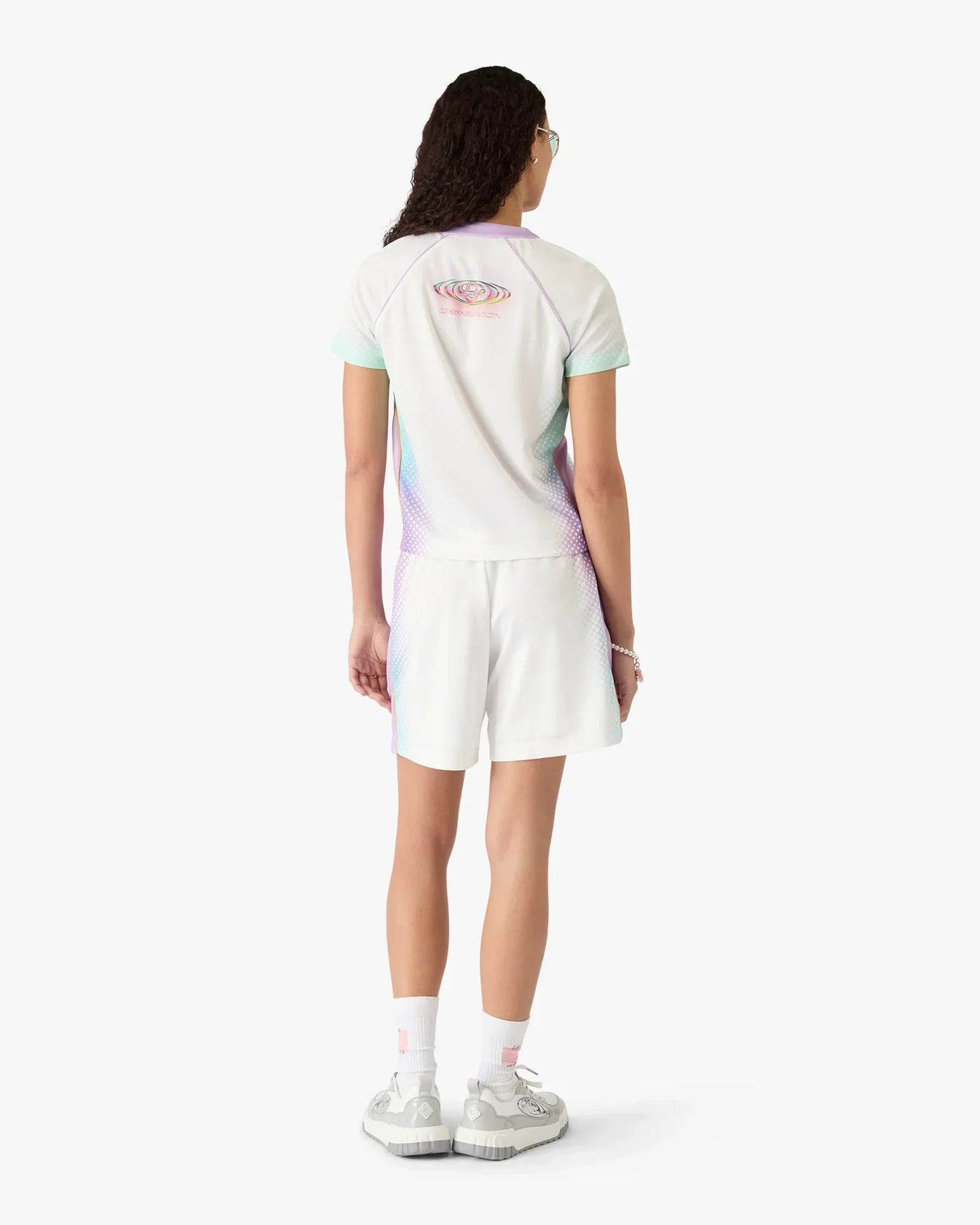 Glass Gradient Football Mesh Shorts | Casablanca Paris | Image 3