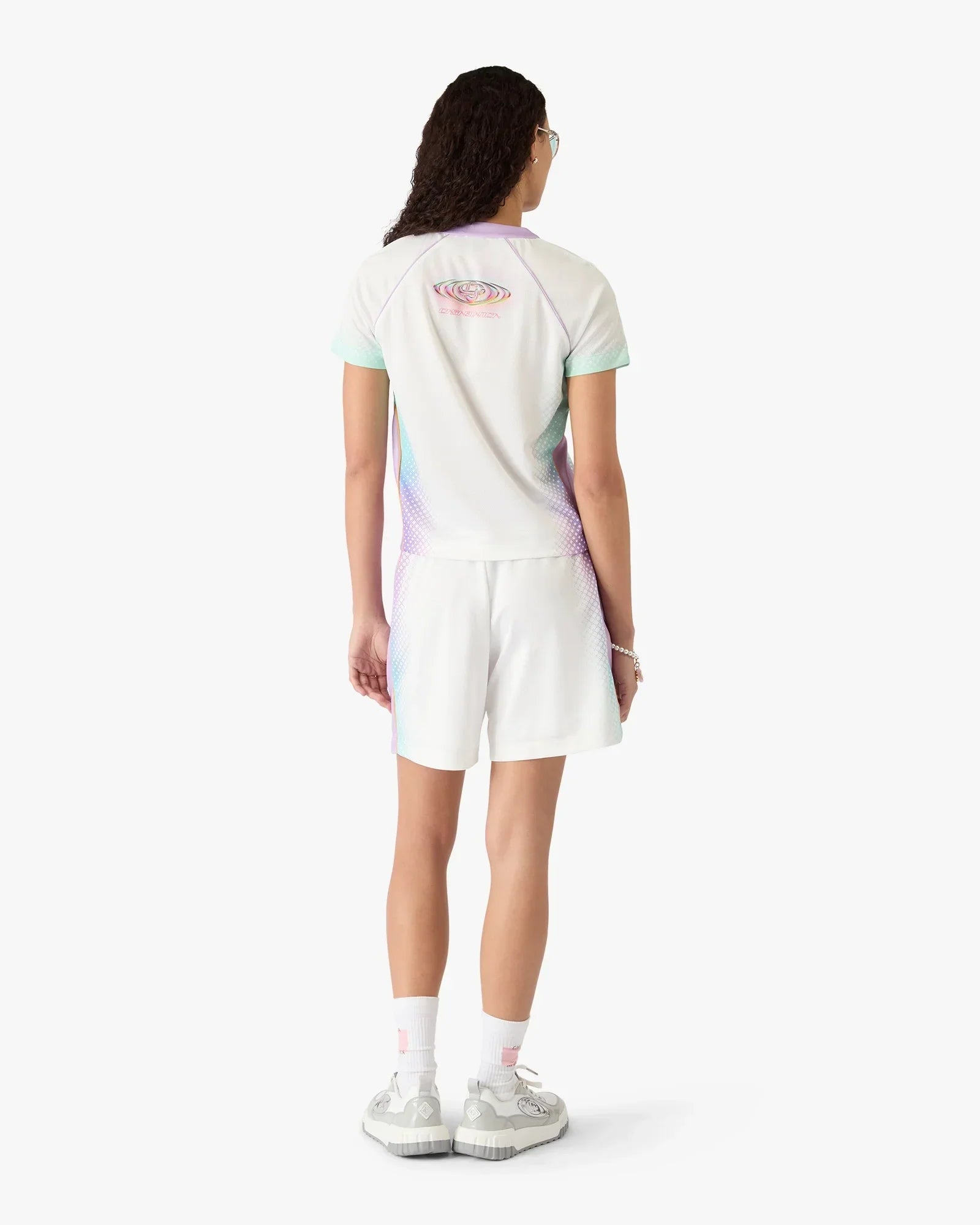 Glass Gradient Football Mesh Shorts | Casablanca Paris | Image 3