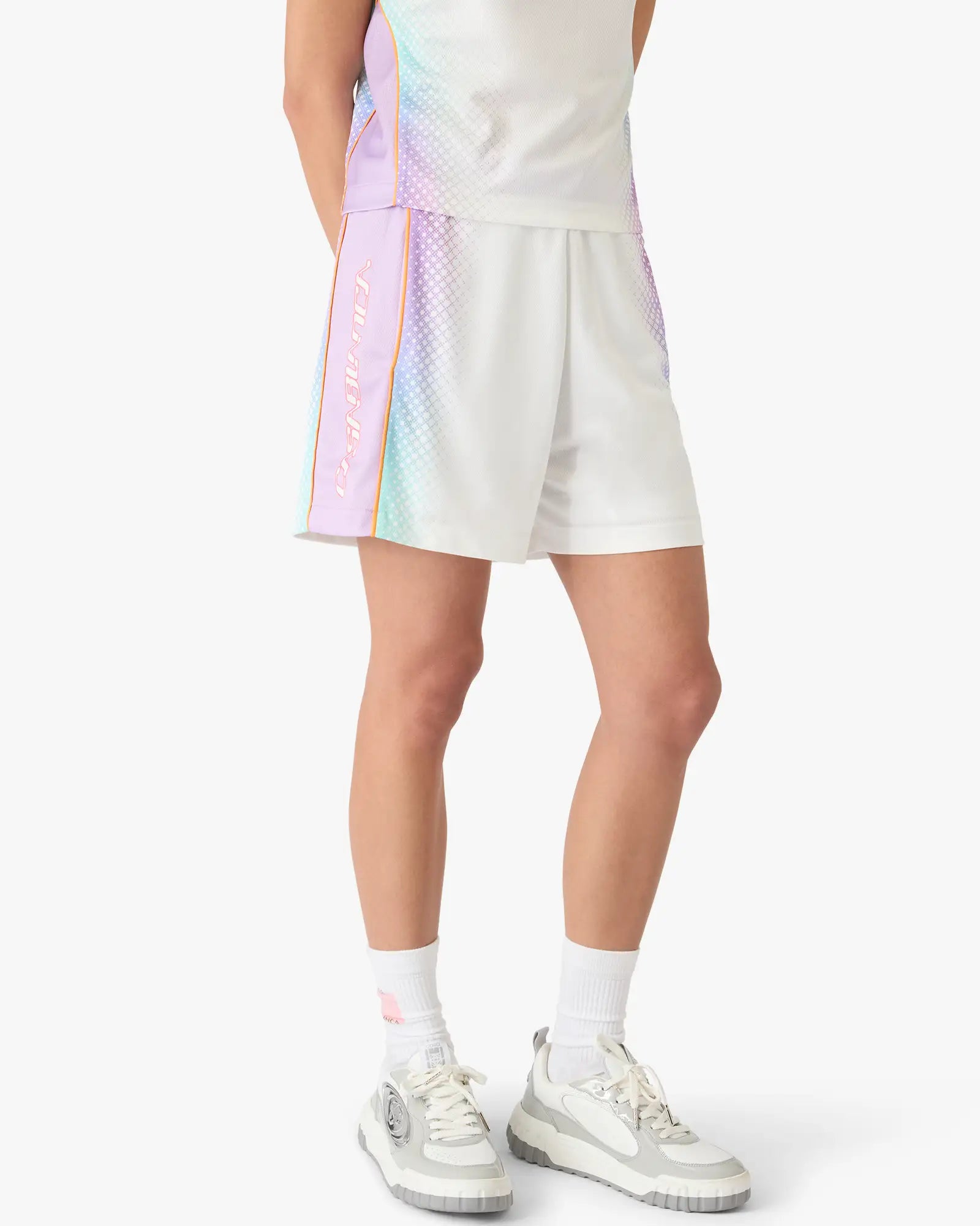 Glass Gradient Football Mesh Shorts | Casablanca Paris | Image 4
