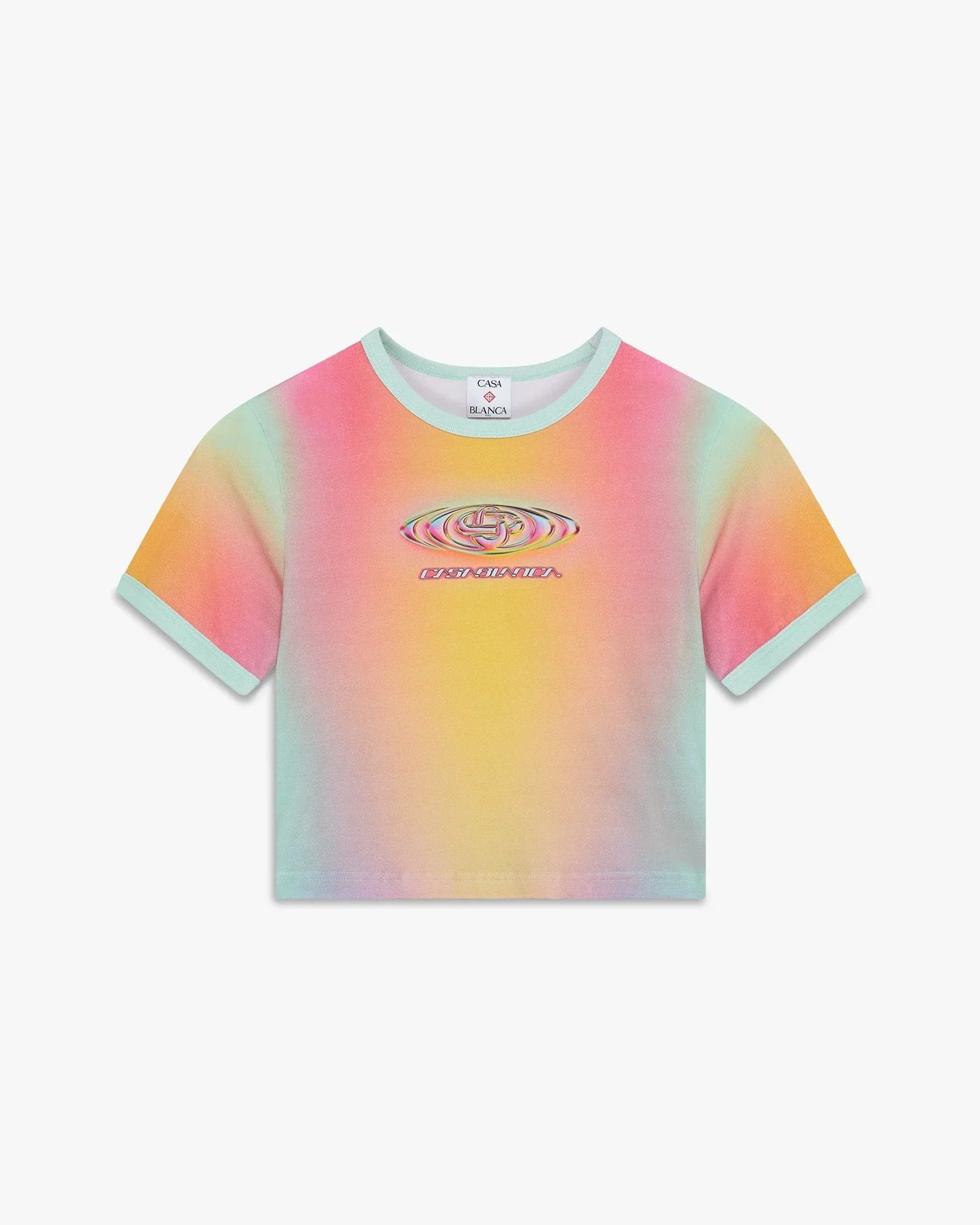 Glass Gradient Printed Baby Short Sleeve T-Shirt | Casablanca Paris | Image 1