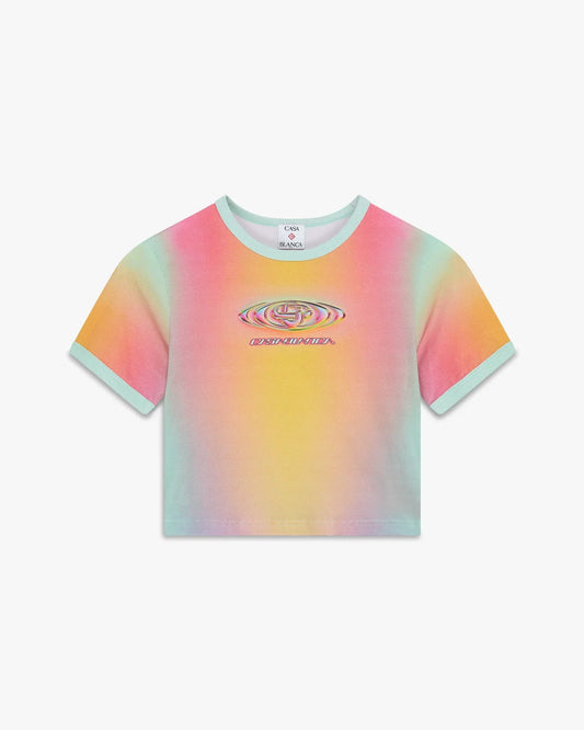 Glass Gradient Printed Baby Short Sleeve T-Shirt | Casablanca Paris | Image 1