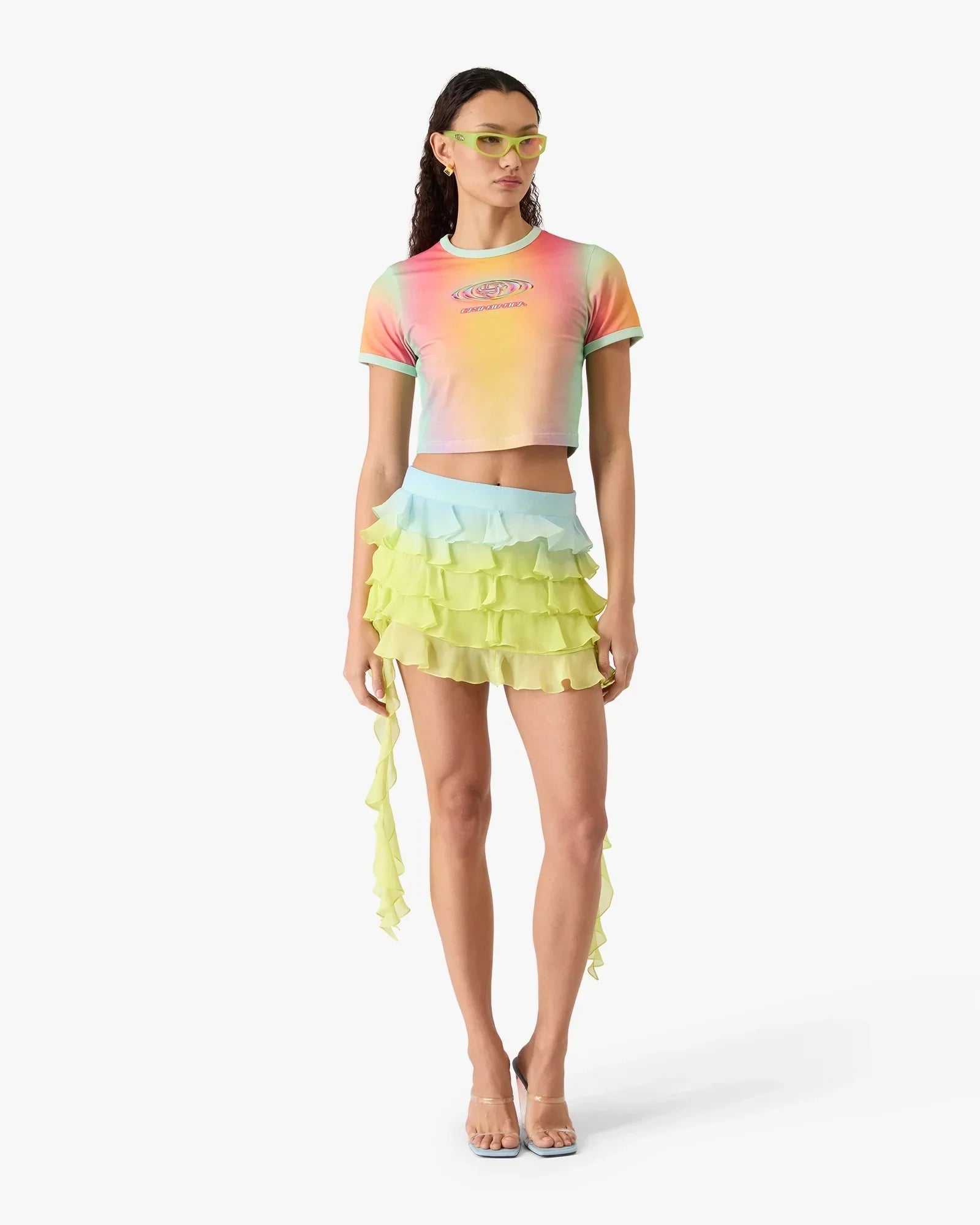 Glass Gradient Printed Baby Short Sleeve T-Shirt | Casablanca Paris | Image 2