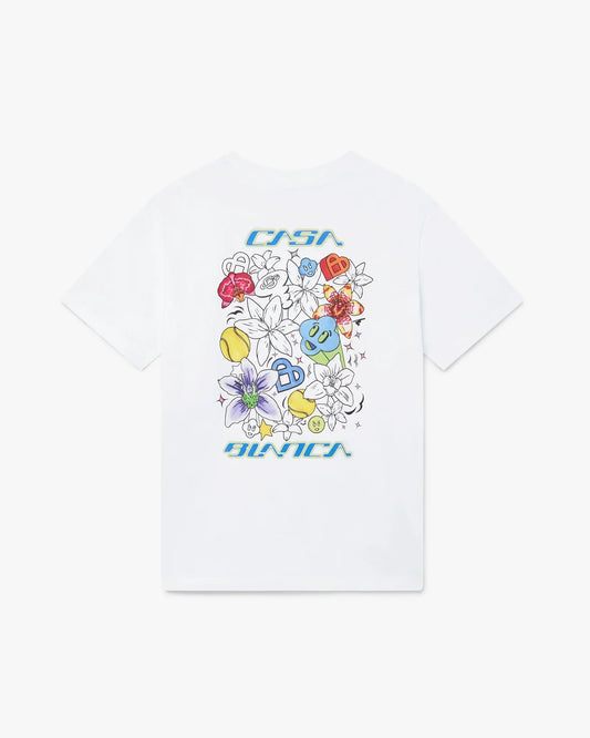 White Graffiti Short Sleeve T-Shirt | Casablanca Paris | Image 1