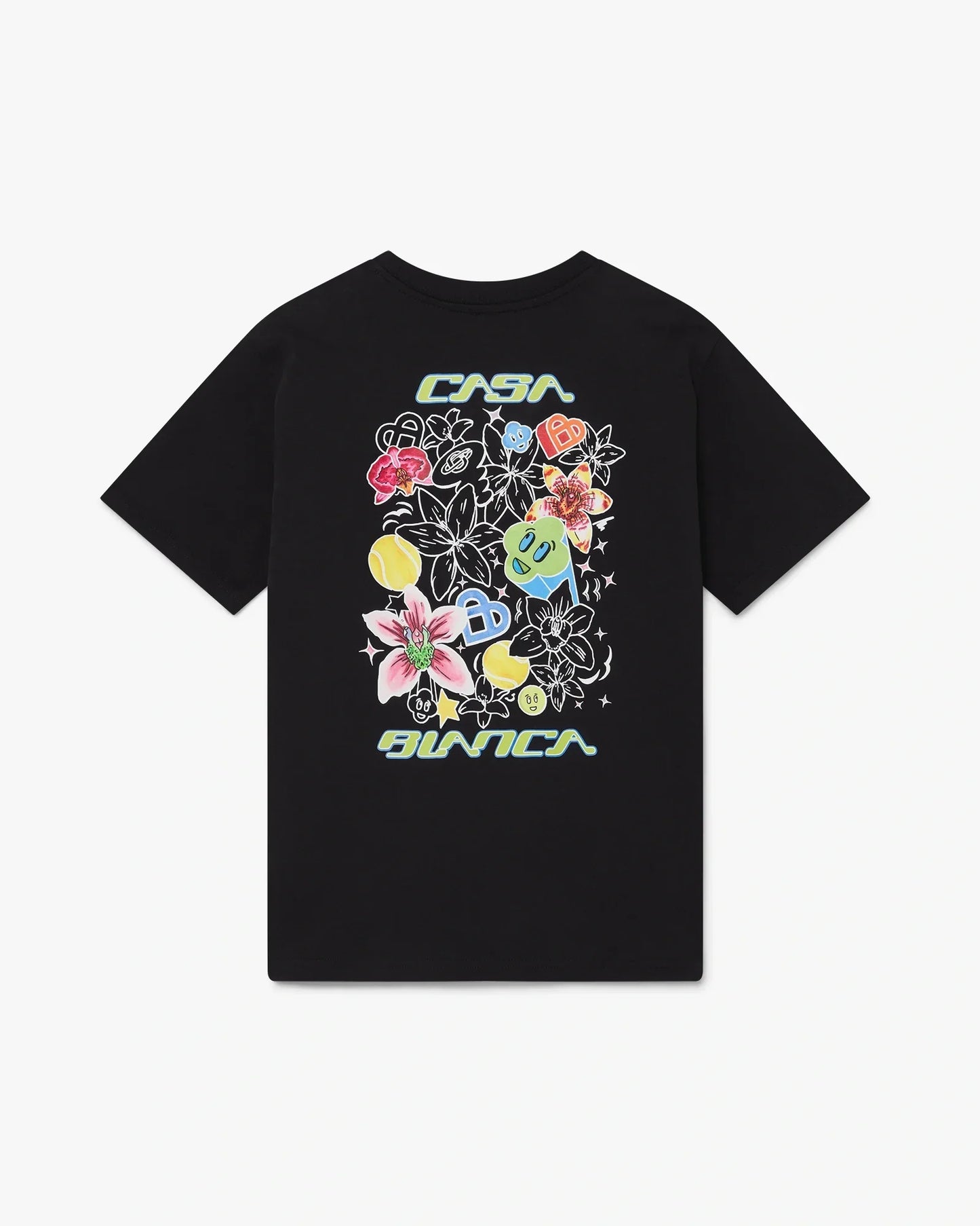 Black Graffiti Short Sleeve T-Shirt | Casablanca Paris | Image 1